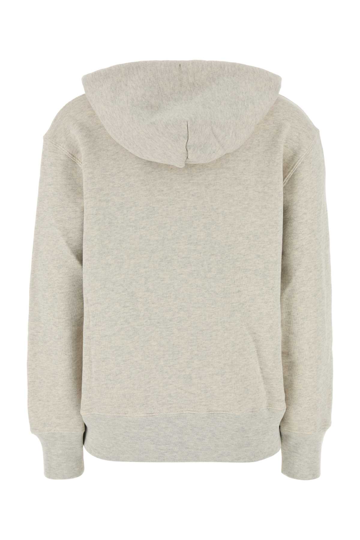 Melange light grey cotton Main Wom sweatshirt HOPWA2JM (AUTRY / スウェット・フーディー ) | AUTRY (オートリー)(1)