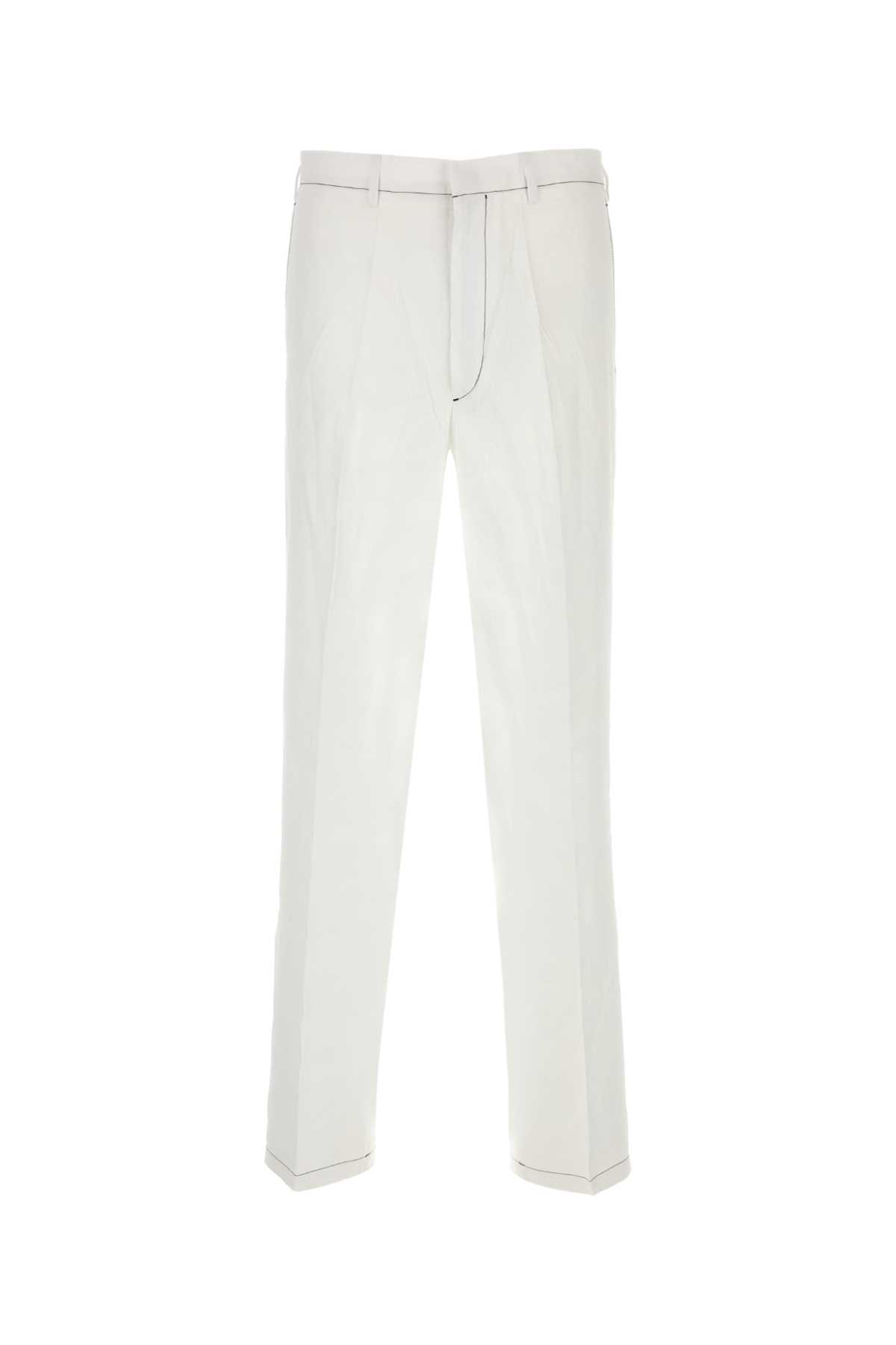 White linen pant UPA669SOOO11T7F0009 (Prada / パンツ ) | Prada (プラダ)