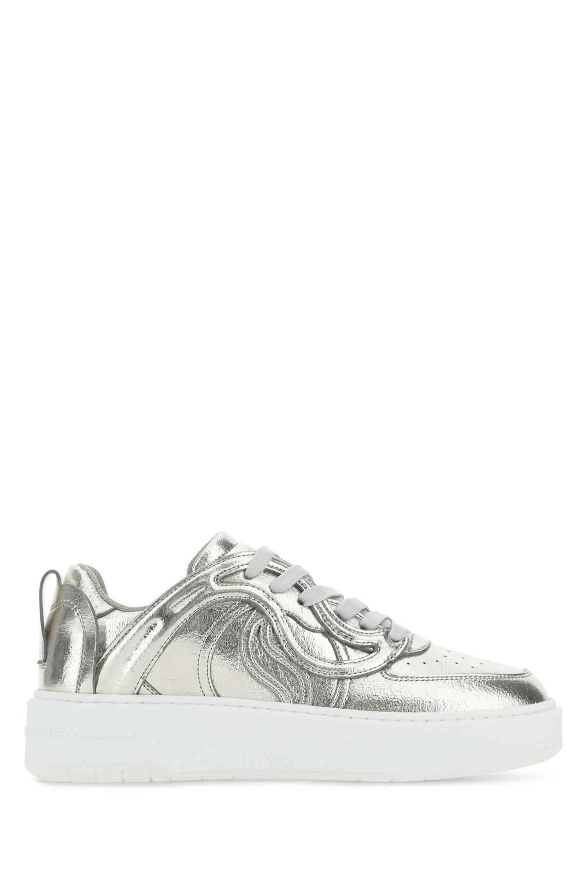 Silver synthetic leather S-Wave sneakers 810140W1UR08136 (Stella McCartney / スニーカー ) | Stella McCartney (ステラ マッカートニー)