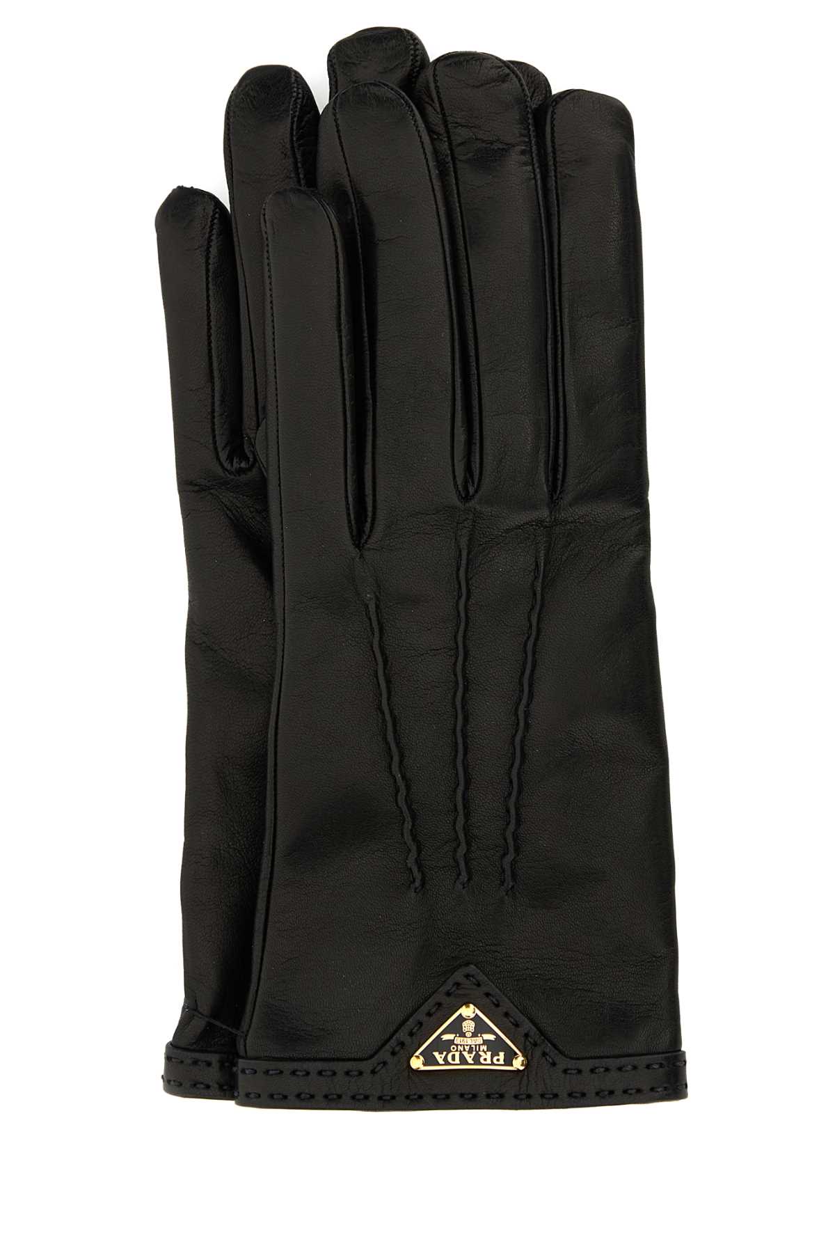 Black nappa leather gloves 1GG74C038F0002 (Prada / グローブ ) | Prada (プラダ)
