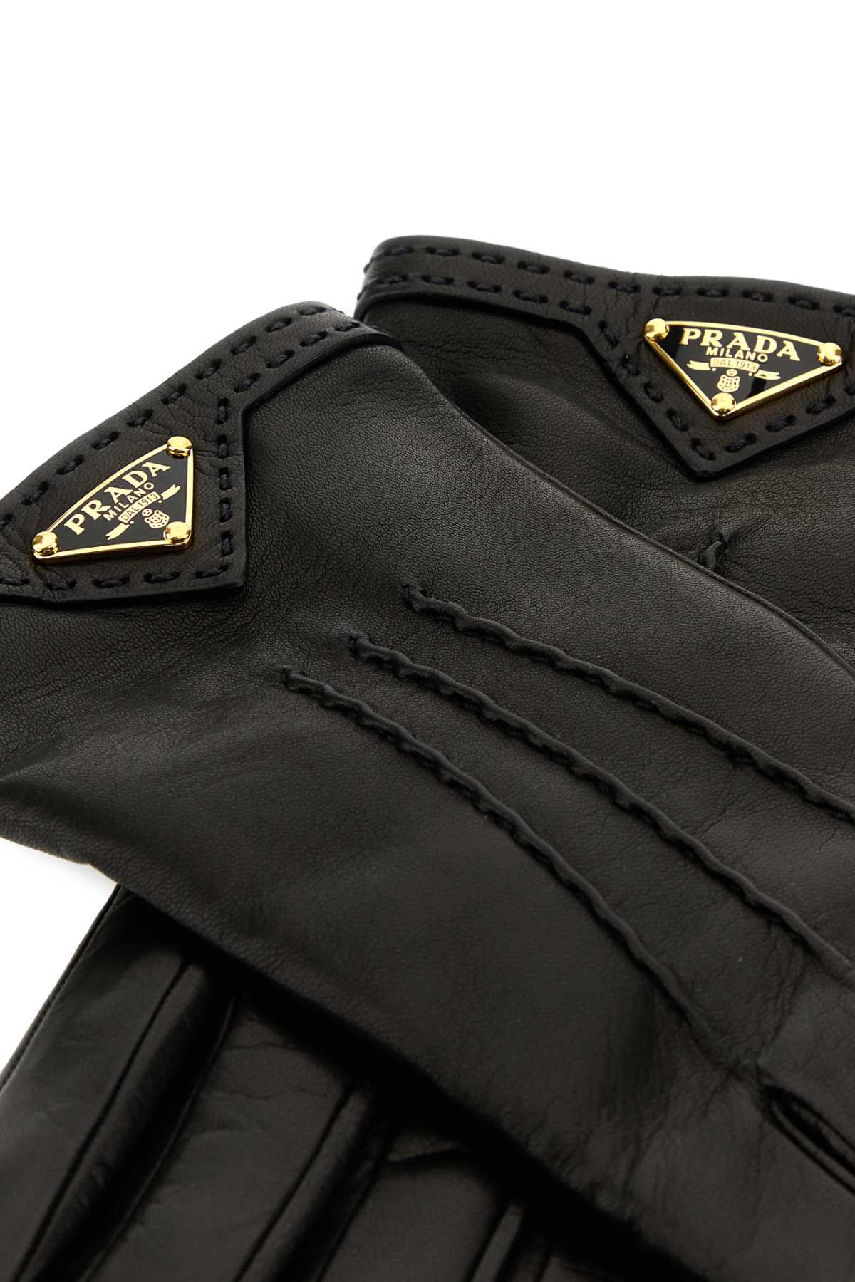 Black nappa leather gloves 1GG74C038F0002 (Prada / グローブ ) | Prada (プラダ)(1)