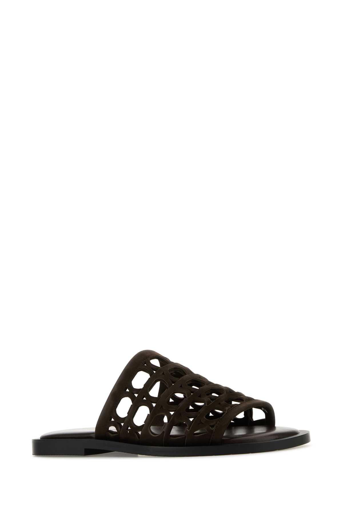 Dark brown suede Barbados slippers 029925782447MTMORO (FERRAGAMO / サンダル ) | FERRAGAMO (フェラガモ)(1)