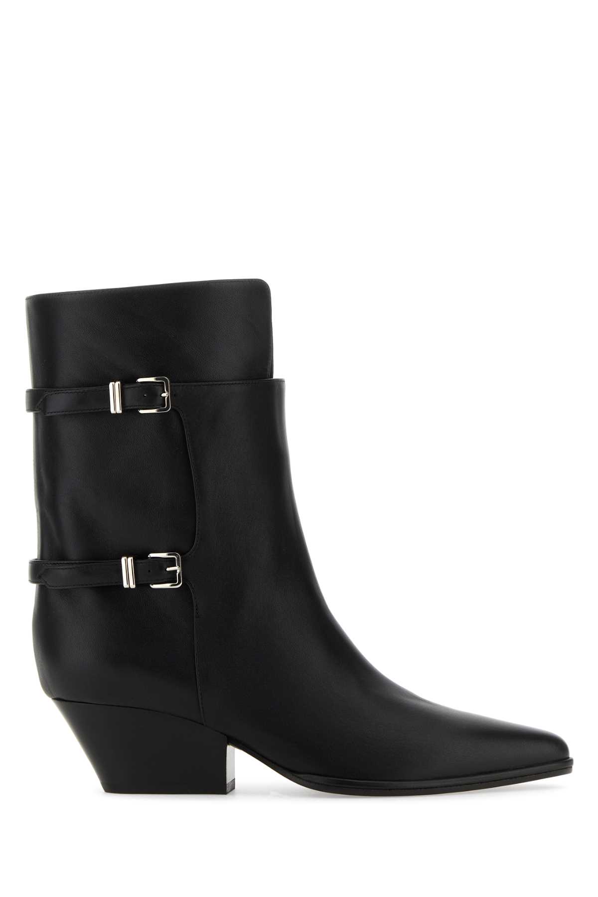 Black leather Thalestris ankle boots B04800MNAN071000 (sergio rossi / ブーツ ) | sergio rossi (セルジオ・ロッシ)