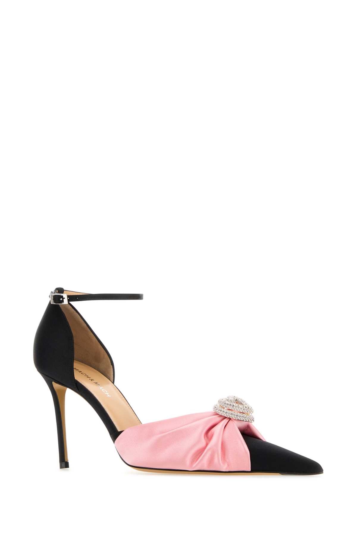 Black satin pumps PF23S0284CRP61395PINK (MACH & MACH / パンプス・ハイヒール ) | MACH & MACH (マッハ&マッハ)(1)