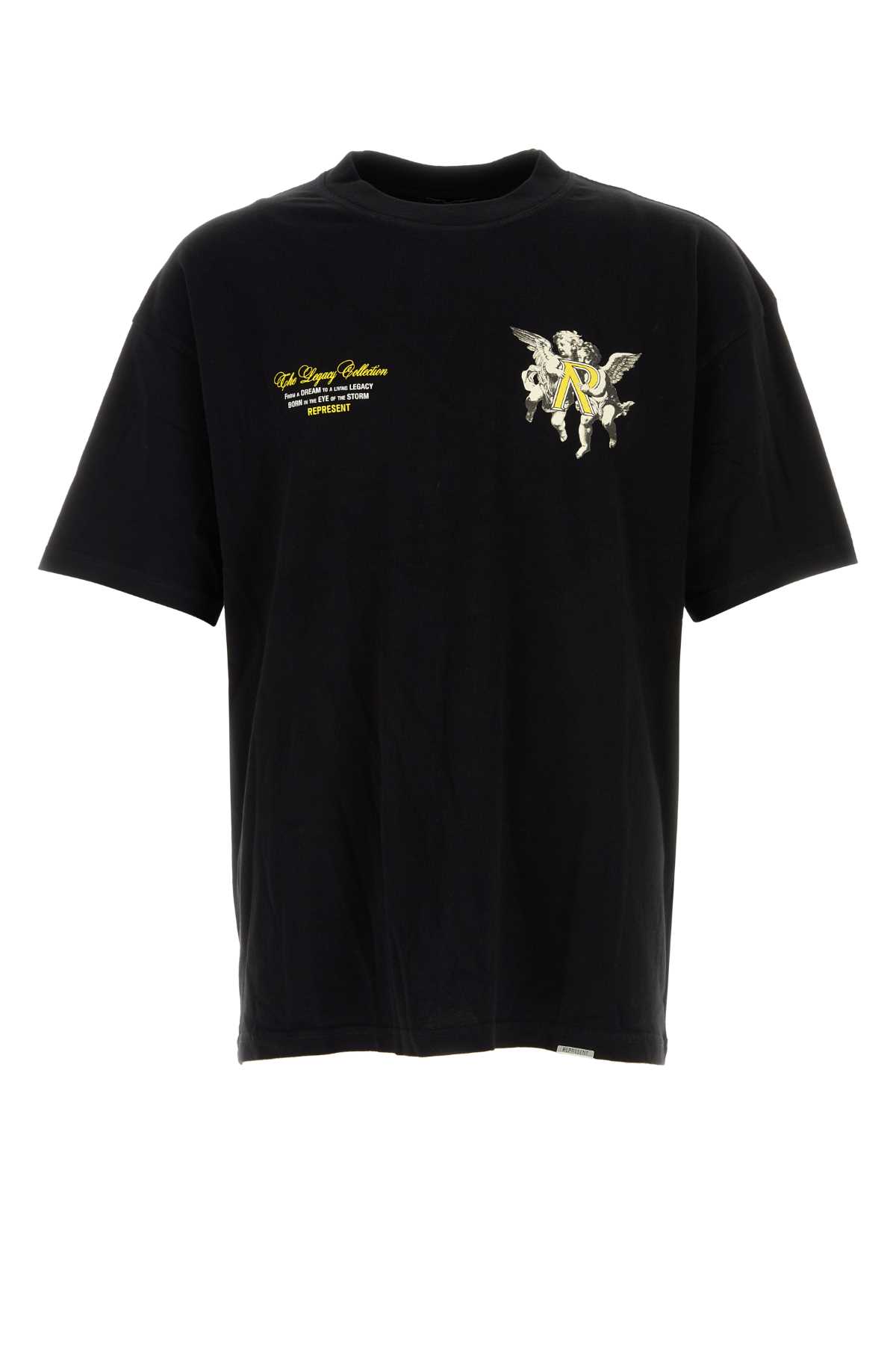 Black cotton oversize Represent Legacy Cherubs t-shirt MLM10036901 (REPRESENT / Tシャツ・カットソー ) | REPRESENT (リプレゼント)