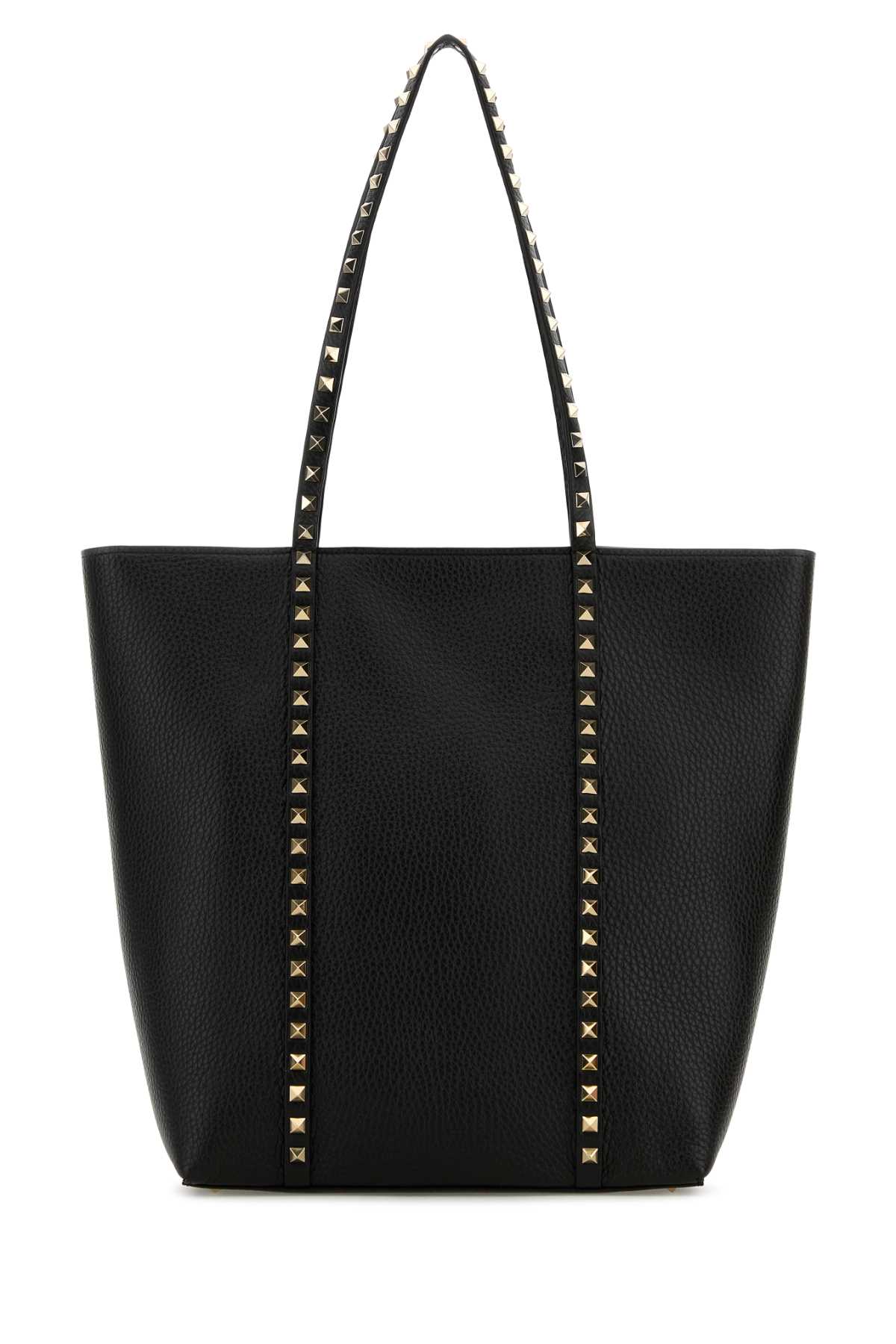 Black leather Rockstud shopping bag 6W2B0Q99VSF0NO (Valentino Garavani / トートバッグ ) | Valentino Garavani (ヴァレンティノ)