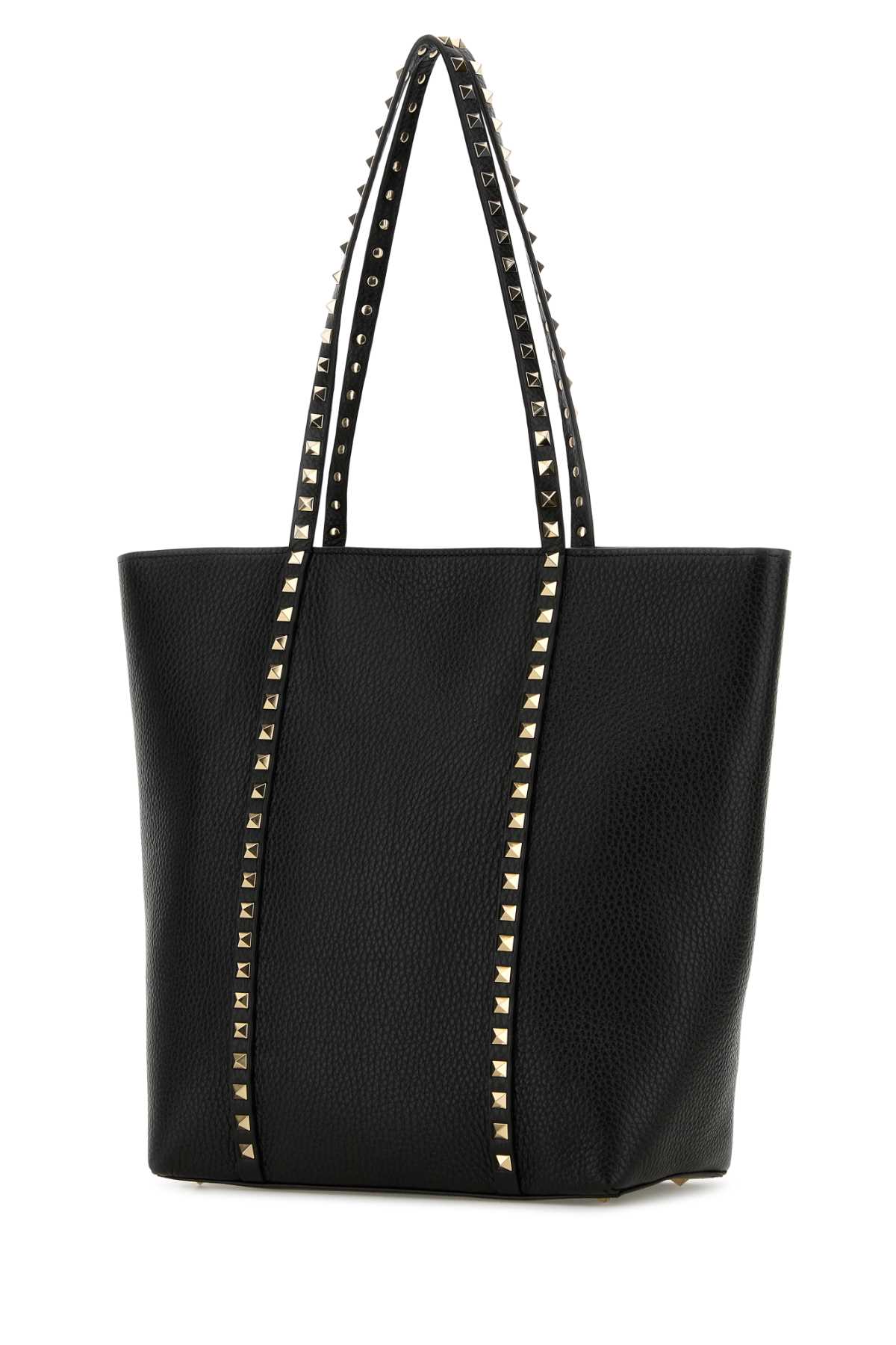 Black leather Rockstud shopping bag 6W2B0Q99VSF0NO (Valentino Garavani / トートバッグ ) | Valentino Garavani (ヴァレンティノ)(1)
