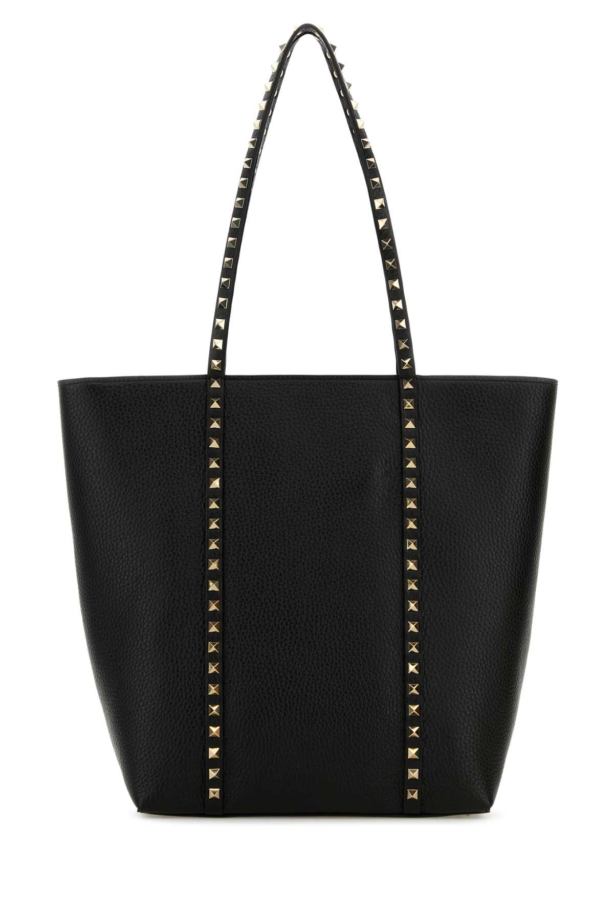 Black leather Rockstud shopping bag 6W2B0Q99VSF0NO (Valentino Garavani / トートバッグ ) | Valentino Garavani (ヴァレンティノ)(2)