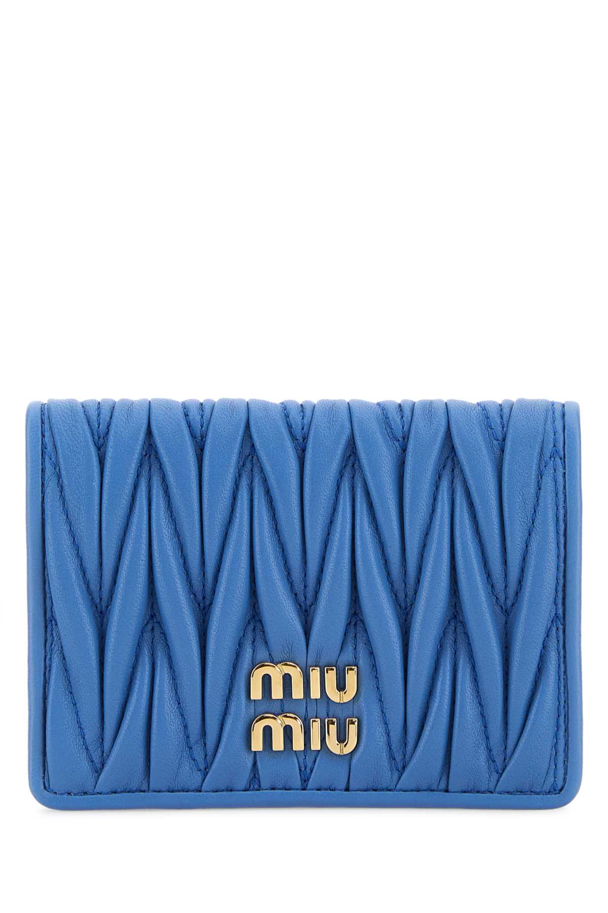 Cerulean nappa leather card holder 5MC103AFPPF0V98 (MIU MIU / 財布・カードケース ) | MIU MIU (ミュウミュウ)