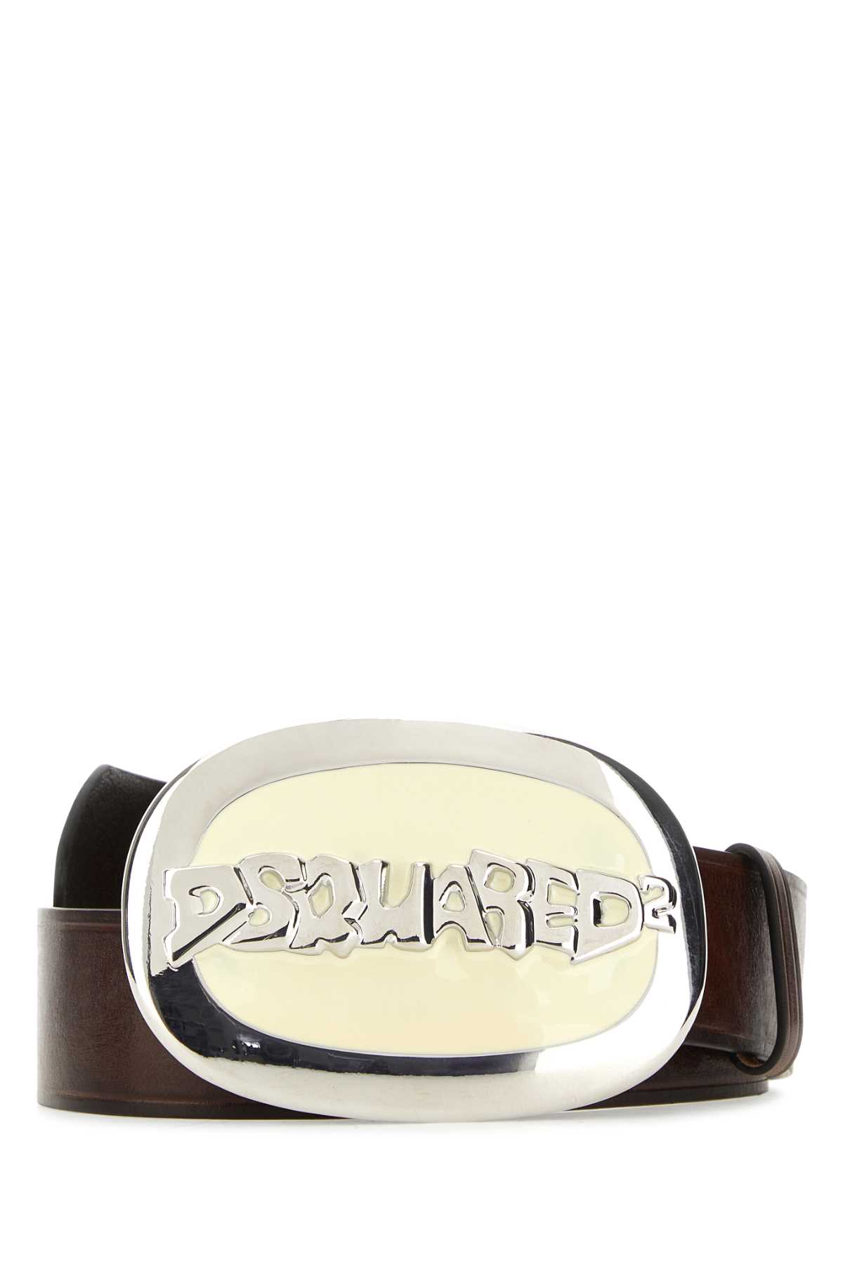 Brown leather belt BEW039912900001M2830 (Dsquared2 / ベルト・サスペンダー ) | Dsquared2 (ディースクエアード)