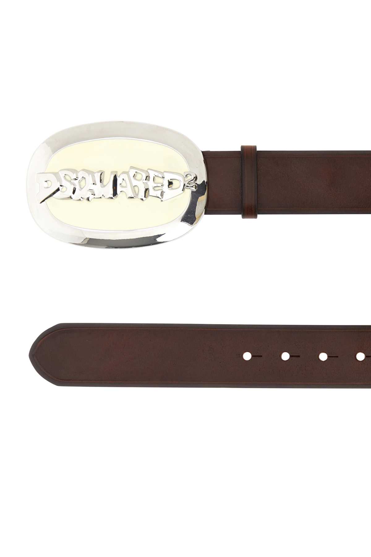 Brown leather belt BEW039912900001M2830 (Dsquared2 / ベルト・サスペンダー ) | Dsquared2 (ディースクエアード)(1)