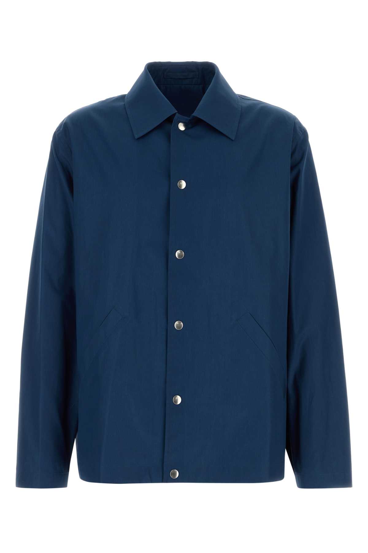 Blue cotton windbreaker J54BN0002J45306419 (Jil Sander / カジュアルジャケット ) | Jil Sander (ジルサンダー)
