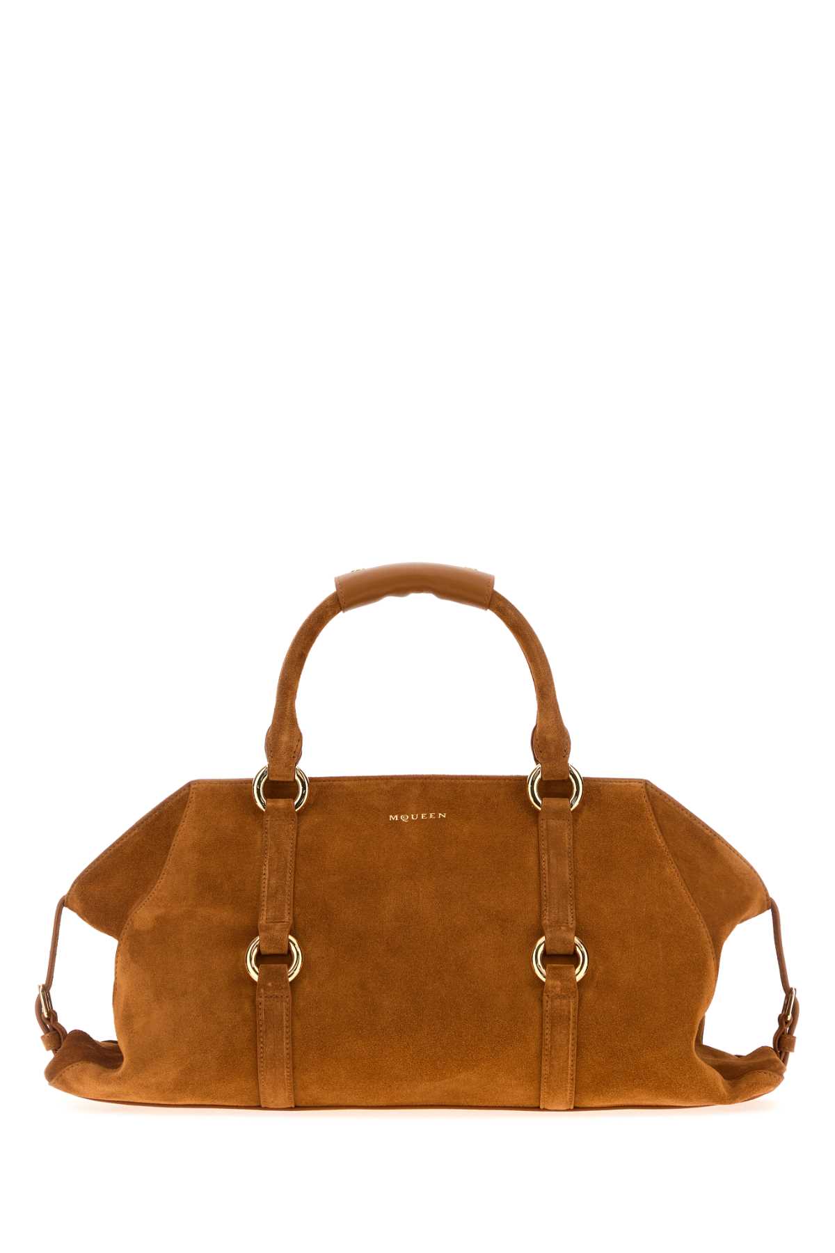 Caramel suede medium Farringdon handbag 8456441MAA52150 (Alexander McQUEEN / ハンドバッグ・ショルダーバッグ ) | Alexander McQUEEN (アレキサンダー・マックイーン)