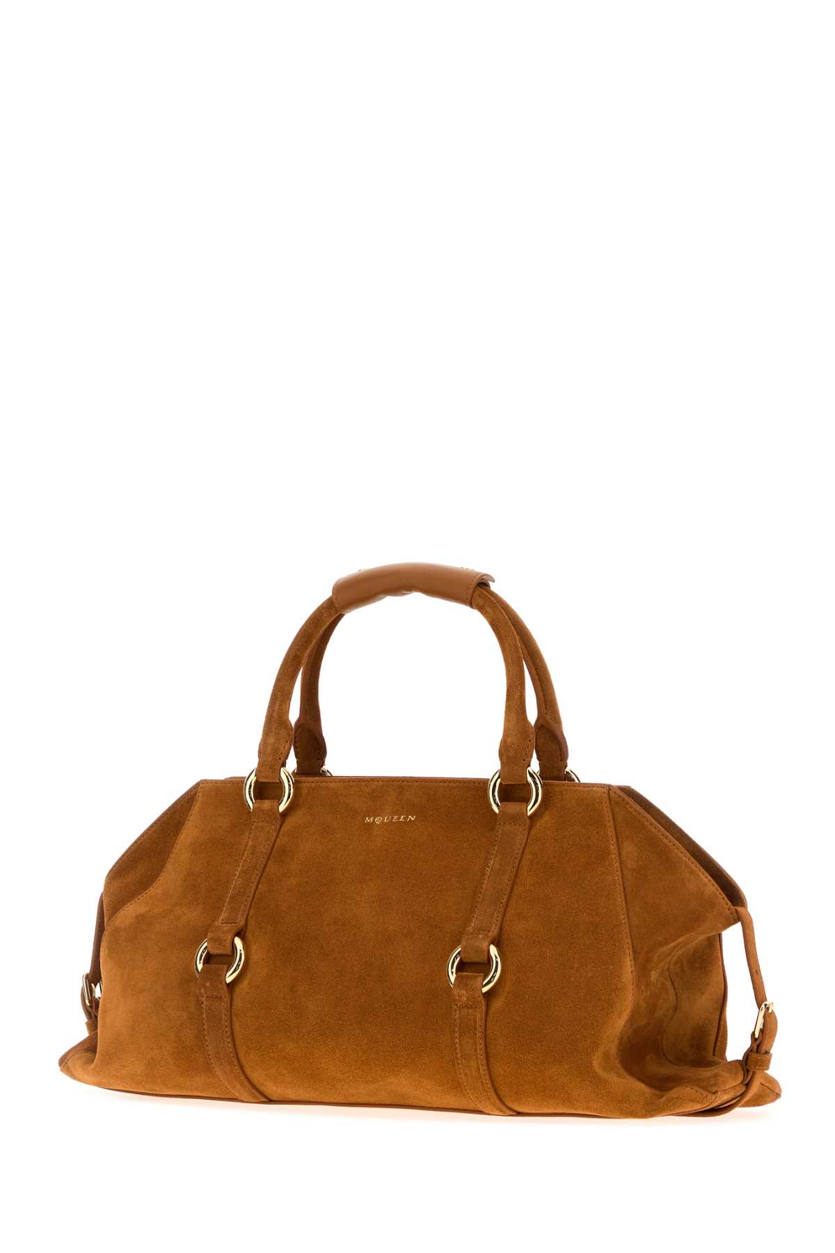 Caramel suede medium Farringdon handbag 8456441MAA52150 (Alexander McQUEEN / ハンドバッグ・ショルダーバッグ ) | Alexander McQUEEN (アレキサンダー・マックイーン)(1)