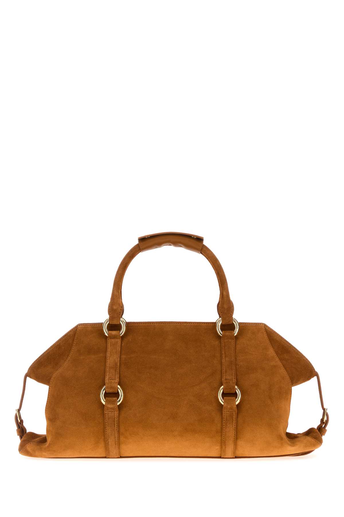 Caramel suede medium Farringdon handbag 8456441MAA52150 (Alexander McQUEEN / ハンドバッグ・ショルダーバッグ ) | Alexander McQUEEN (アレキサンダー・マックイーン)(2)