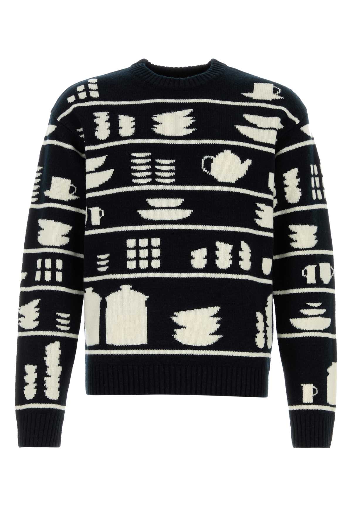 Embroidered wool sweater KW1431YN0379901 (JW Anderson / ニット・セーター・カーディガン ) | JW Anderson (ジェイダブリュー アンダーソン)