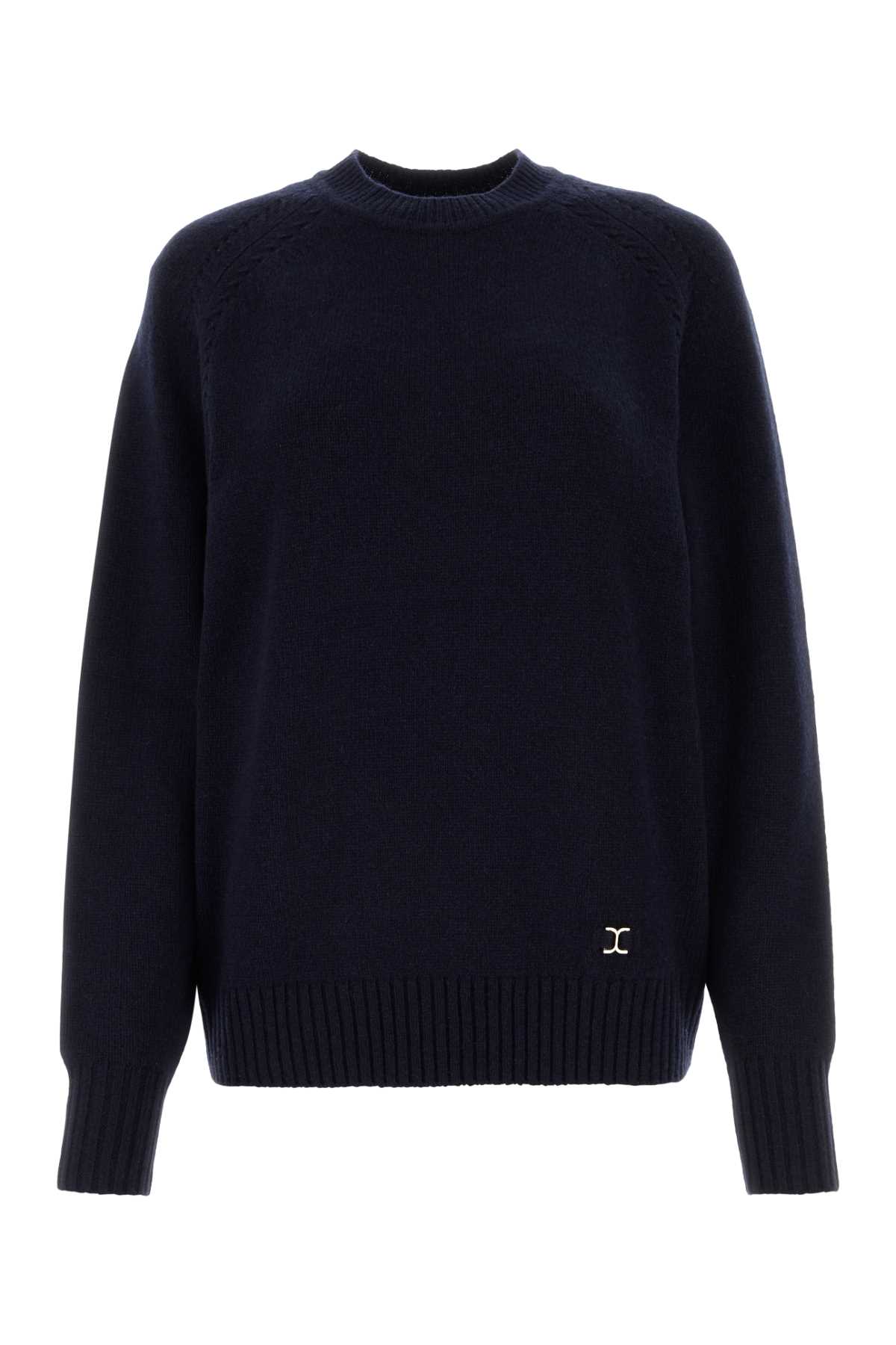 Midnight blue cashmere blend oversize sweater CHC24SMP2350148A (Chloé / ニット・セーター・カーディガン ) | Chloé (クロエ)