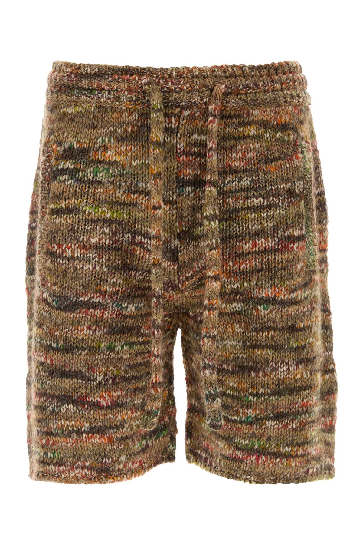 Multicolor wool blend Grunge Beat bermuda shorts LMHM004E25KNI0018484DUSTCOL (ALANUI / ショートパンツ ) | ALANUI (アラヌイ)