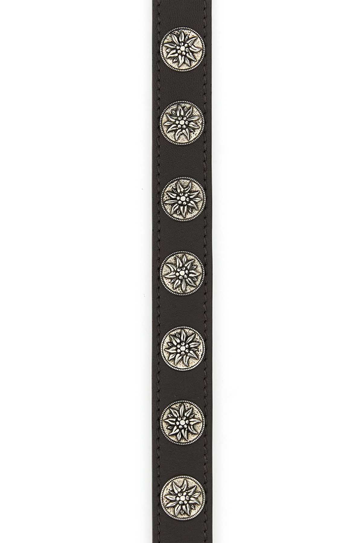 Chocolate leather belt 1CS1382HILF0201 (Prada / ベルト・サスペンダー ) | Prada (プラダ)(2)