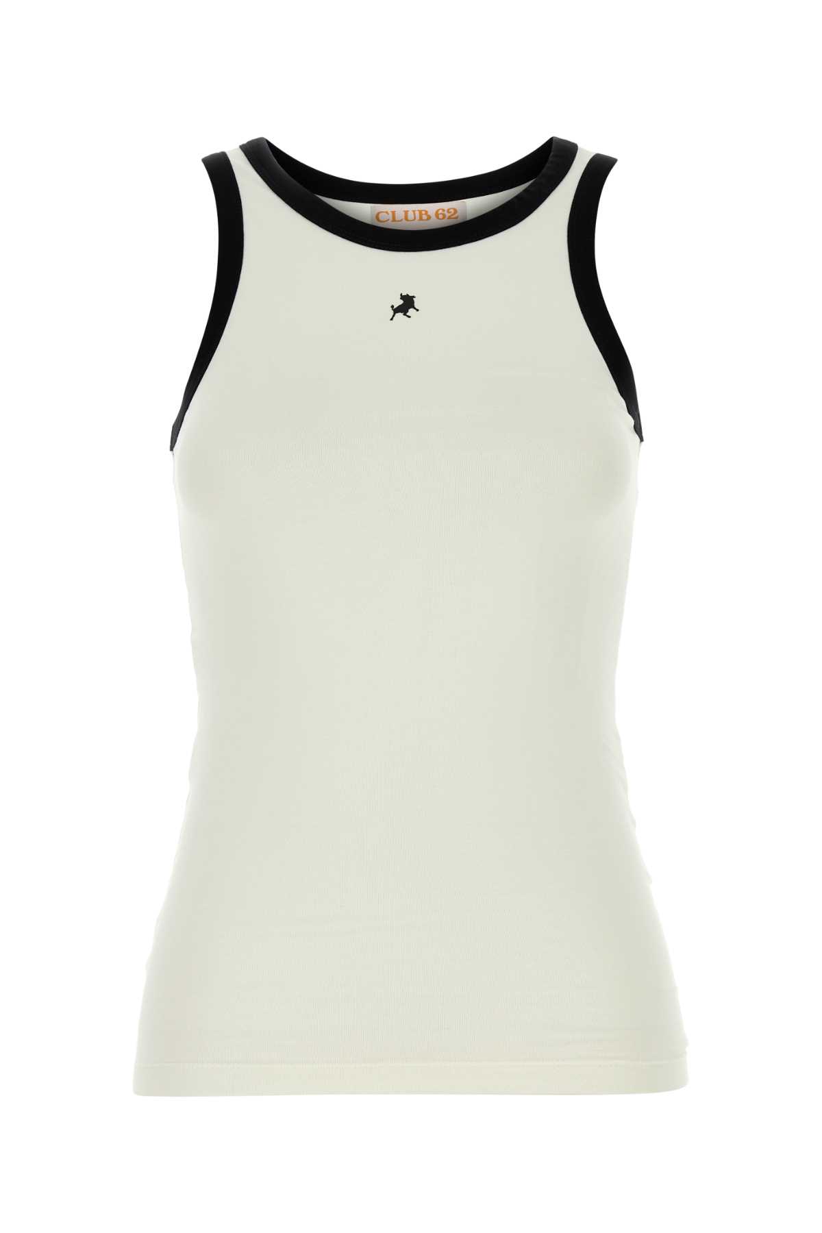 White stretch cotton Ida tank top 3356761102 (Lois Jeans / タンクトップ・キャミソール ) | Lois Jeans (ロイス ジーンズ)