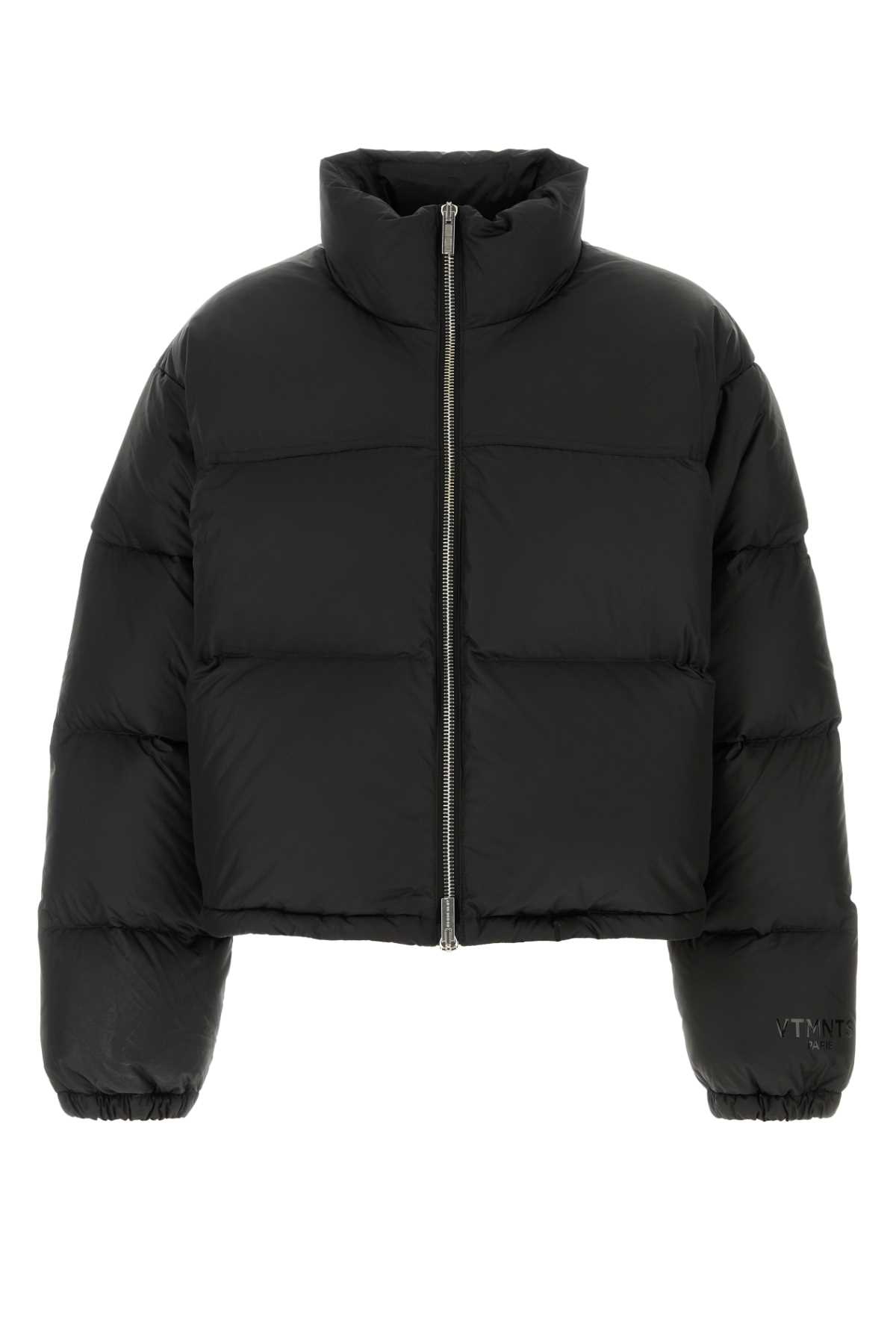 Black polyester down jacket VL22PU300BBLACK (VTMNTS / ダウンジャケット・コート ) | VTMNTS (ブイティーエムエヌティーエス)