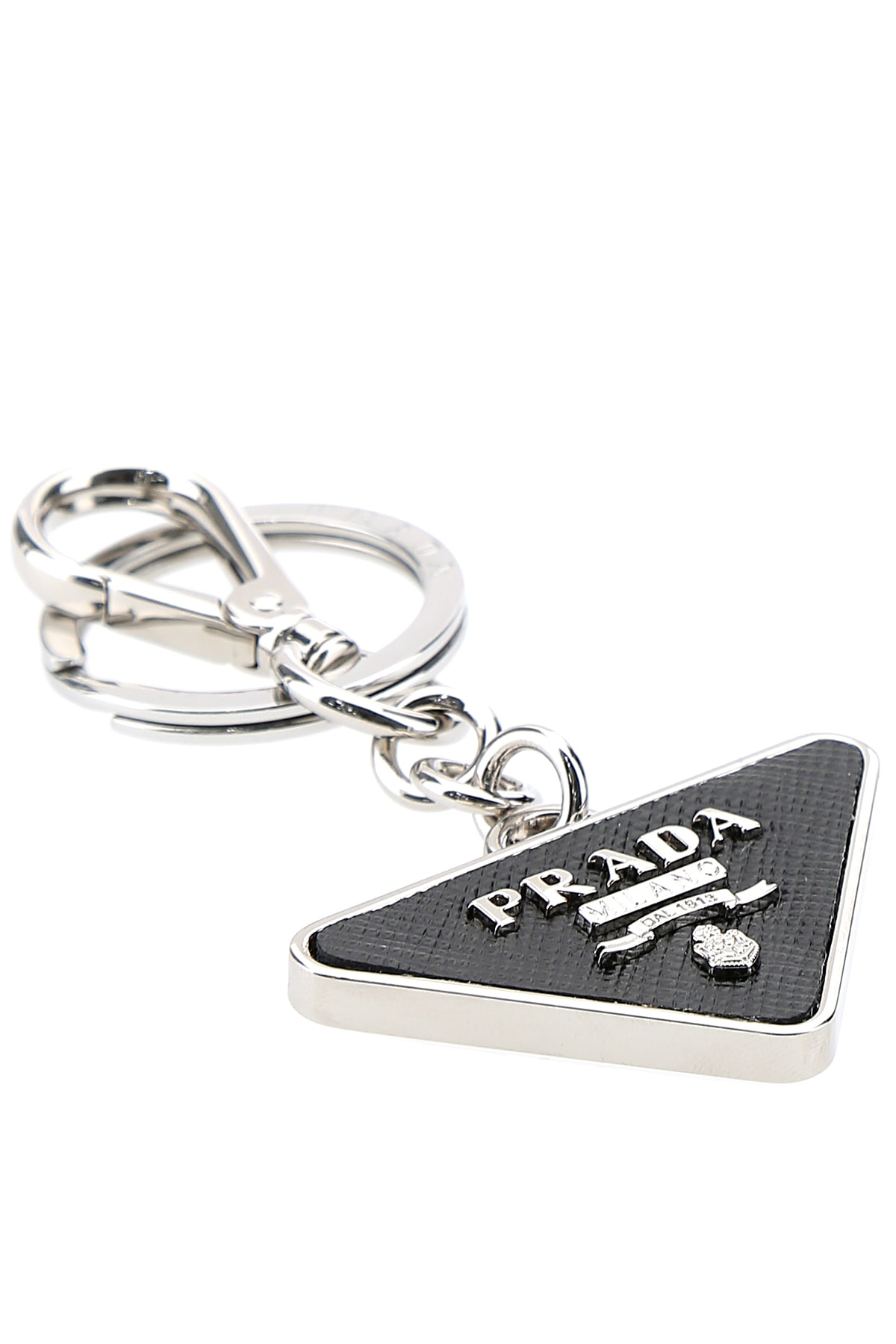 Two-tone leather and metal keychain 2PP080053F0002 (Prada / キーリング・キーケース ) | Prada (プラダ)(2)