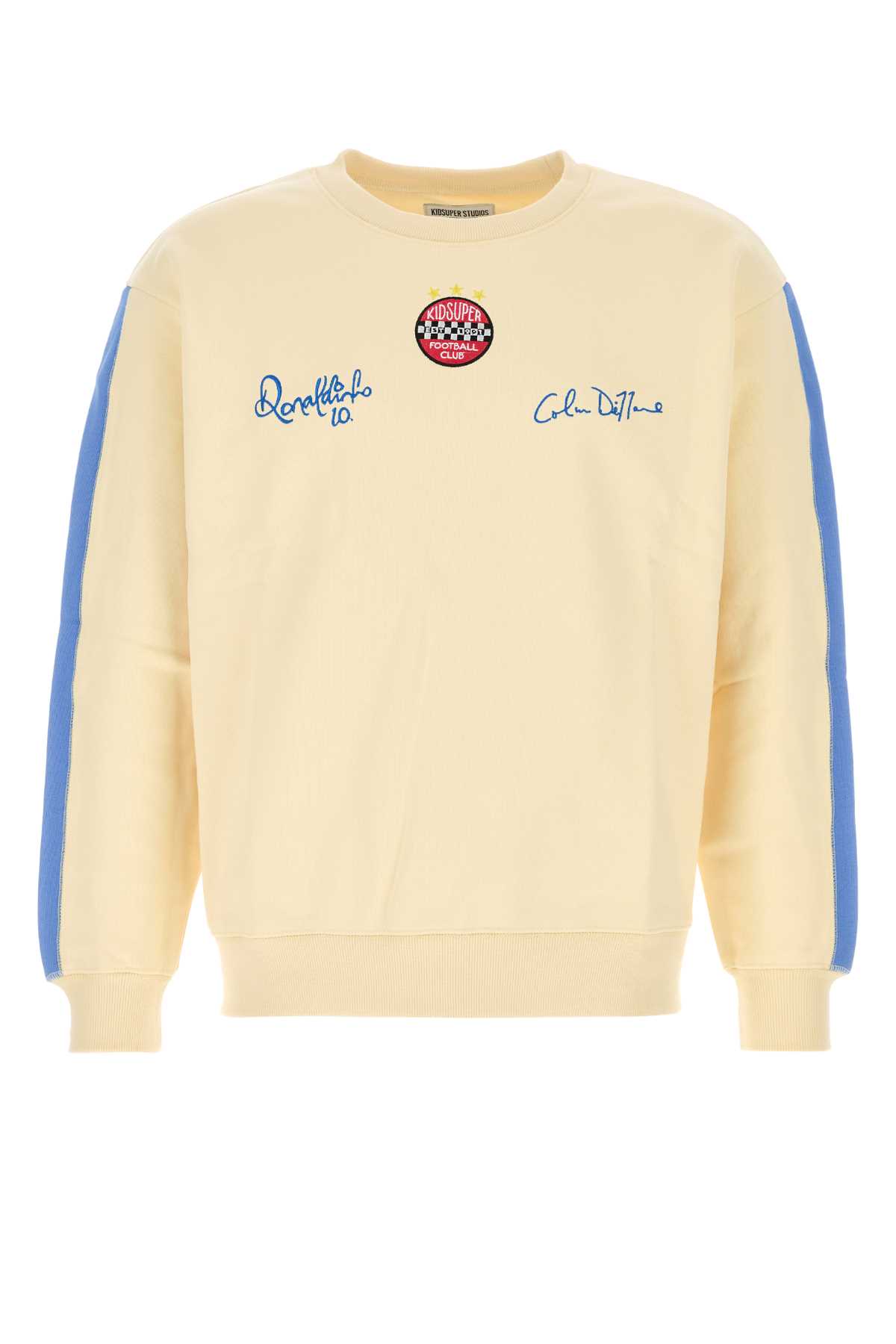 Cream cotton KidSuper X Ronaldinho sweatshirt AW24FLCTP01CREAM (KidSuper Studios / スウェット・フーディー ) | KidSuper Studios (キッドスーパー ストゥディオス)