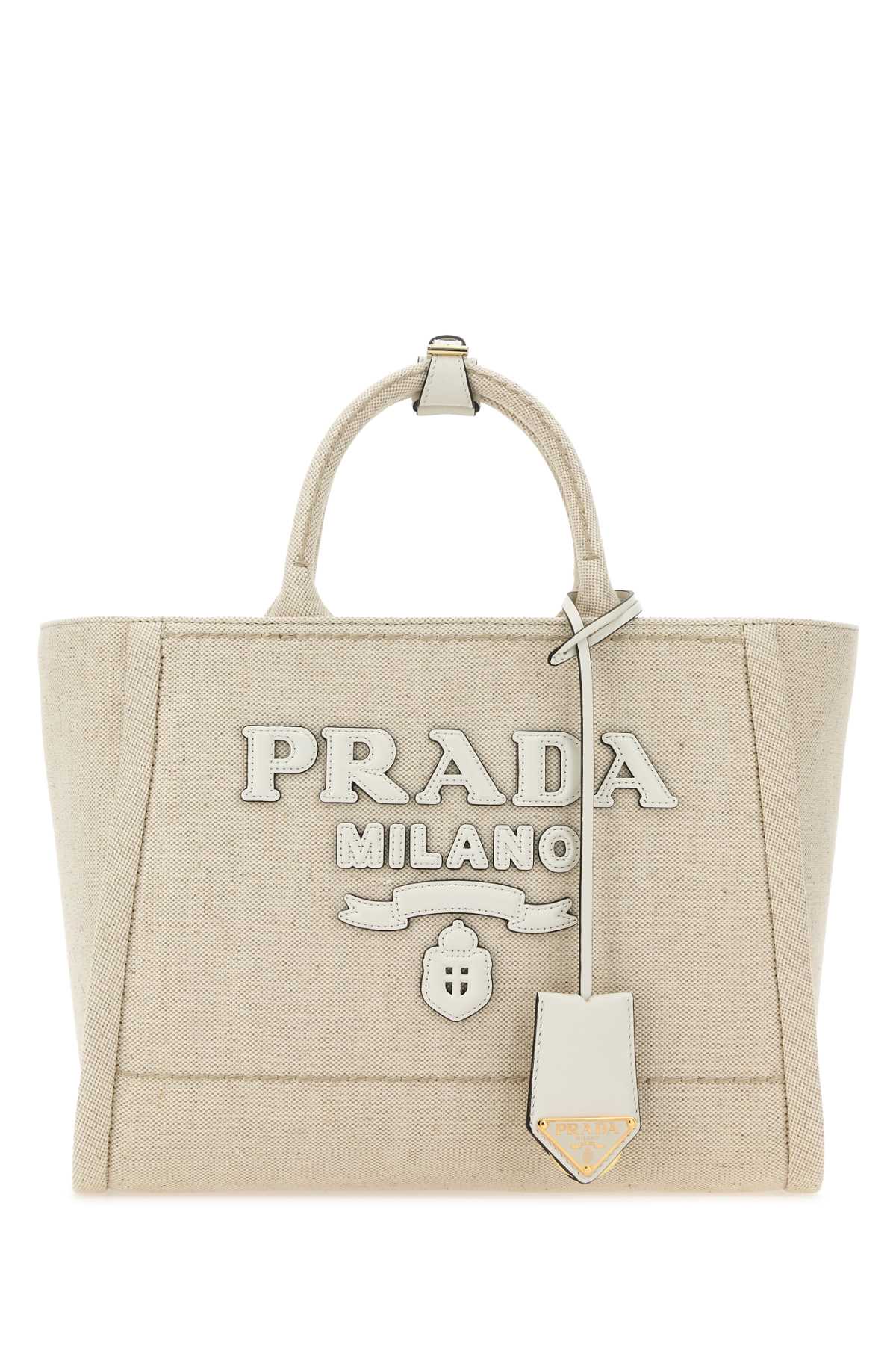 Sand canvas shopping bag 1BG474VOHO2DLIF0N86 (Prada / トートバッグ ) | Prada (プラダ)