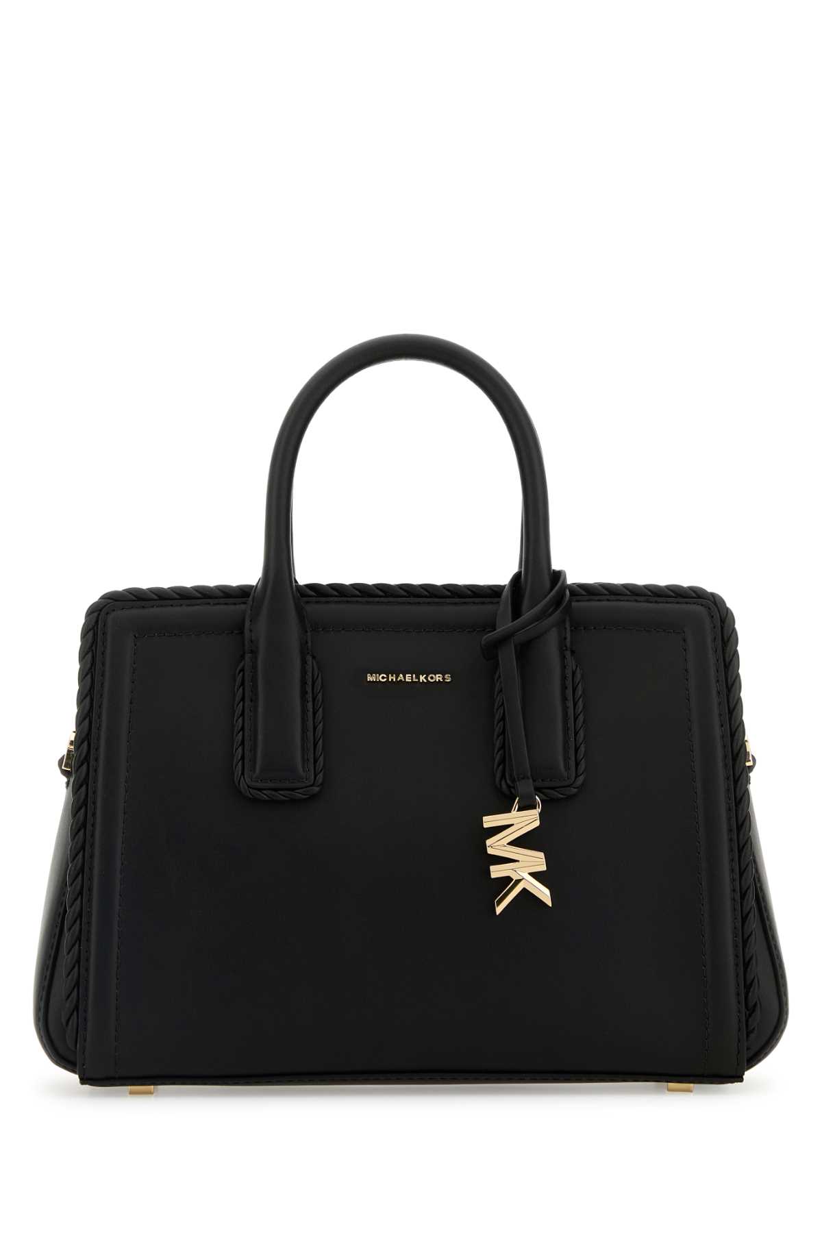 Black leather Laila handbag 30T5G9IS1LBLACK (MICHAEL MICHAEL KORS / ハンドバッグ・ショルダーバッグ ) | MICHAEL MICHAEL KORS (マイケル・マイケル・コース)