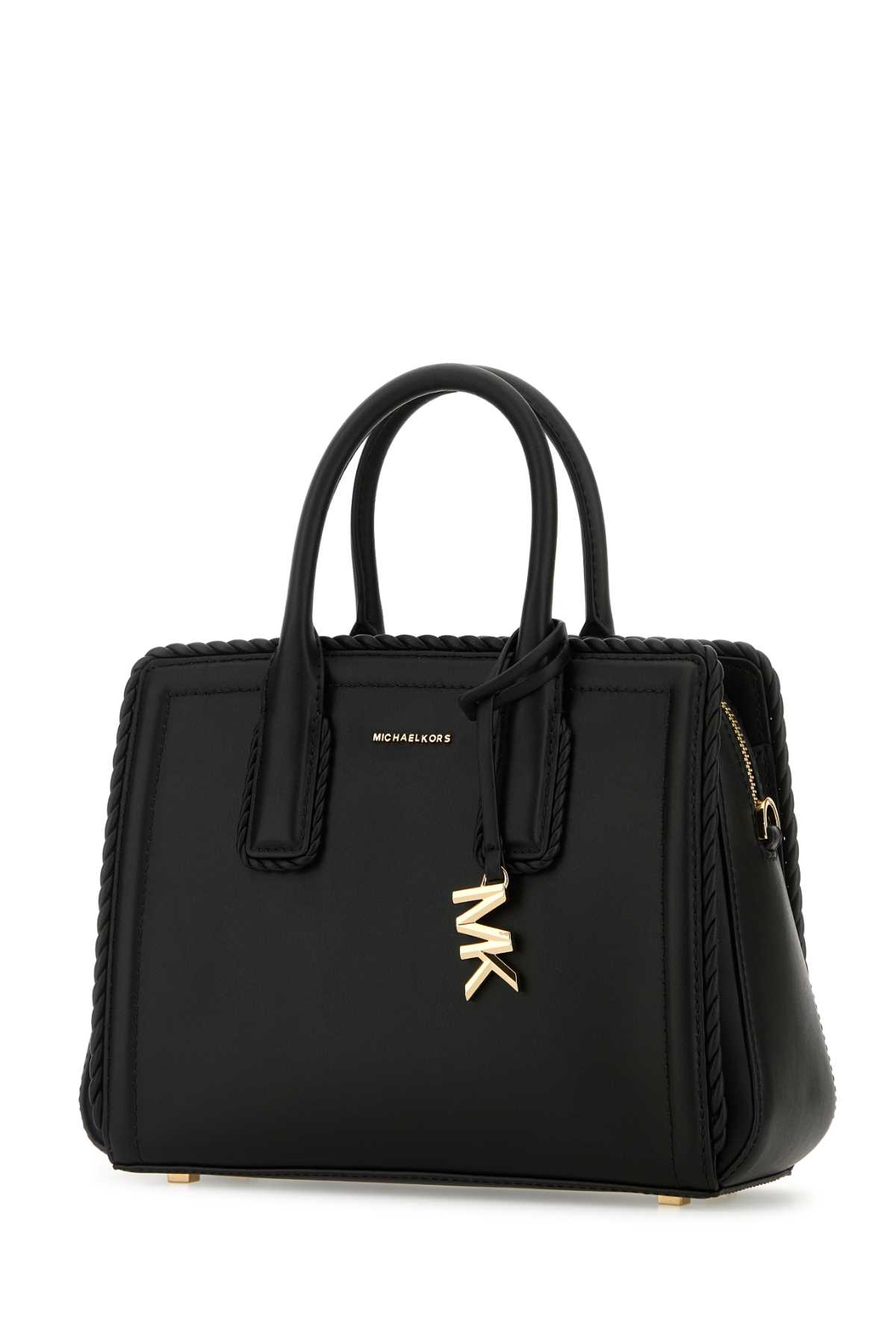 Black leather Laila handbag 30T5G9IS1LBLACK (MICHAEL MICHAEL KORS / ハンドバッグ・ショルダーバッグ ) | MICHAEL MICHAEL KORS (マイケル・マイケル・コース)(1)