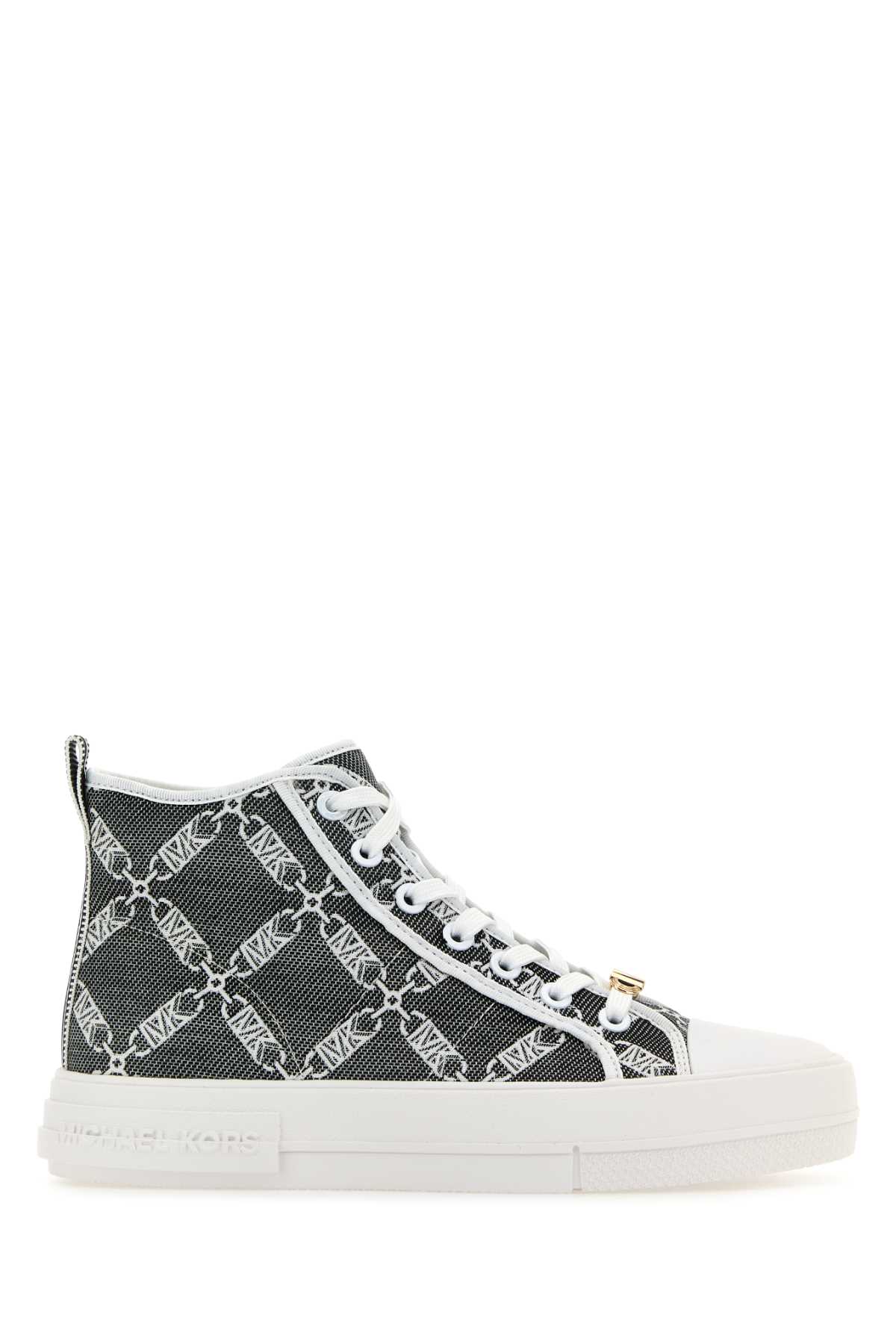 Embroidered canvas sneakers 43F3EYFE1YBLKOPTICWHT (MICHAEL MICHAEL KORS / スニーカー ) | MICHAEL MICHAEL KORS (マイケル・マイケル・コース)