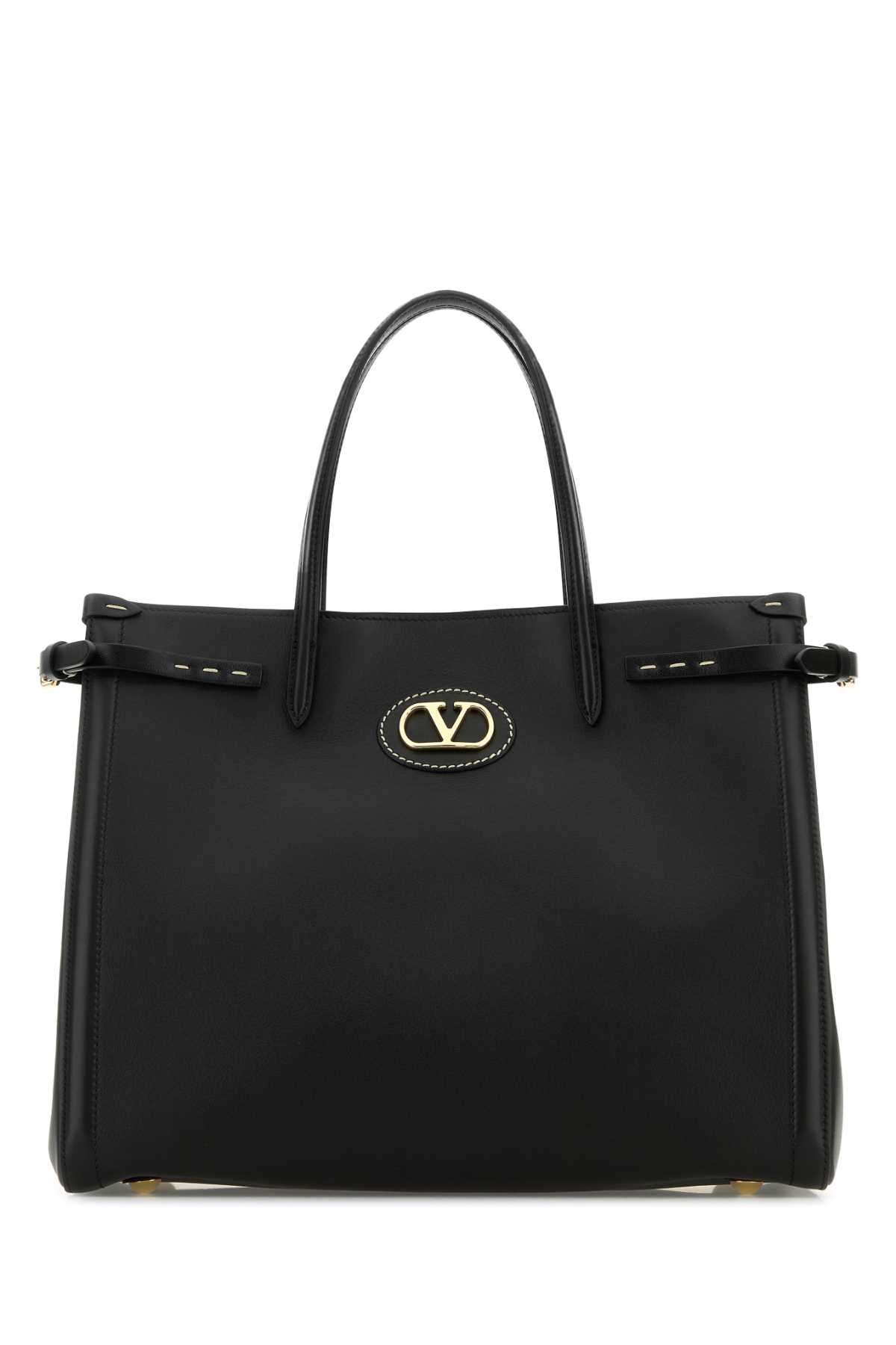 Black leather Antibes shopping bag 7W2B0R19CVC0NO (Valentino Garavani / トートバッグ ) | Valentino Garavani (ヴァレンティノ)