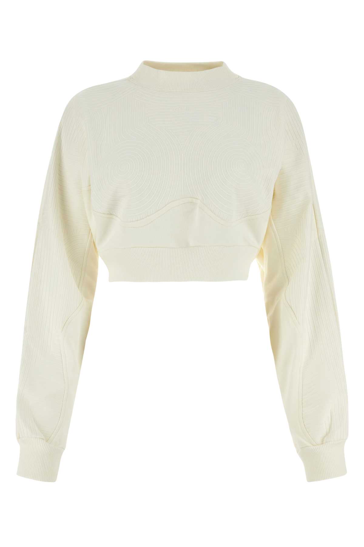Ivory cotton oversize sweatshirt OWBA070S23JER0010401 (Off-White / スウェット・フーディー ) | Off-White (オフホワイト)