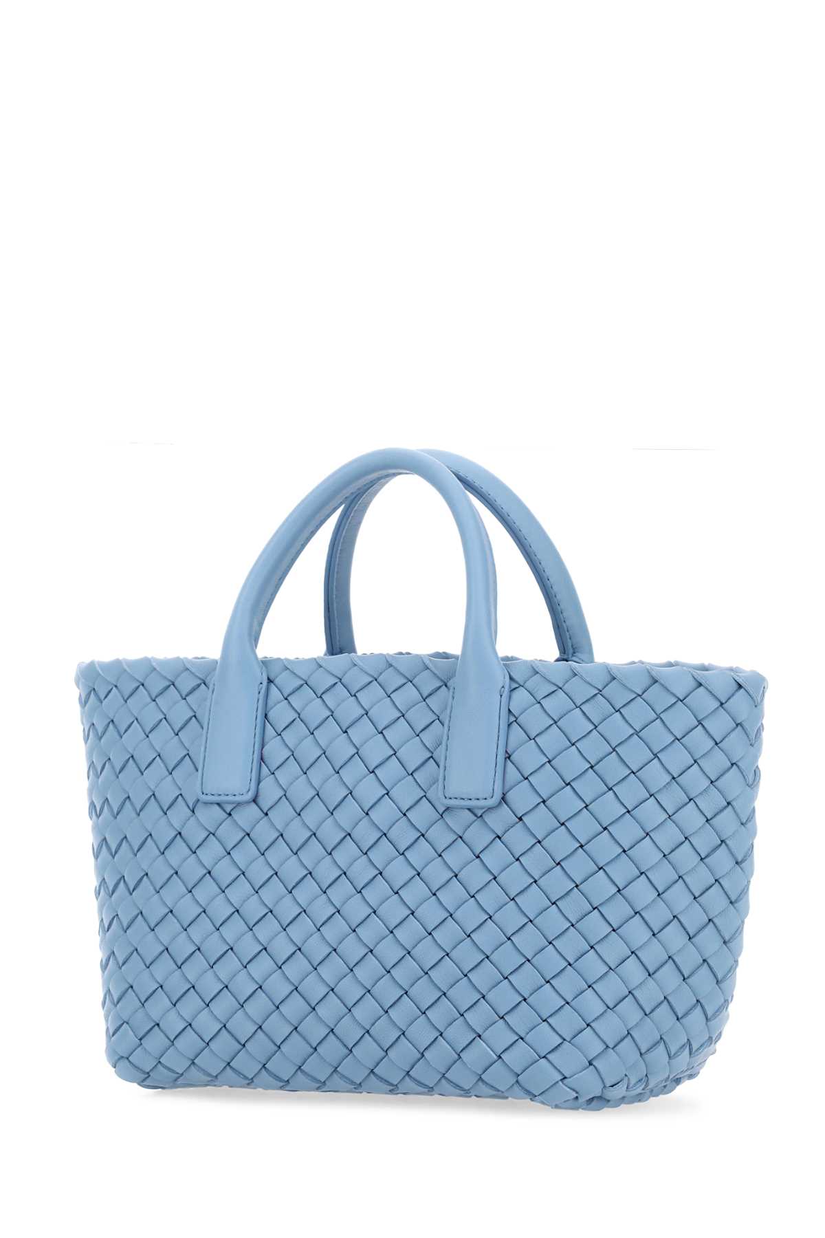 Cerulean blue leather mini Cabat handbag 709464V1OW18546 (Bottega Veneta / ハンドバッグ・ショルダーバッグ ) | Bottega Veneta (ボッテガ・ヴェネタ)(1)