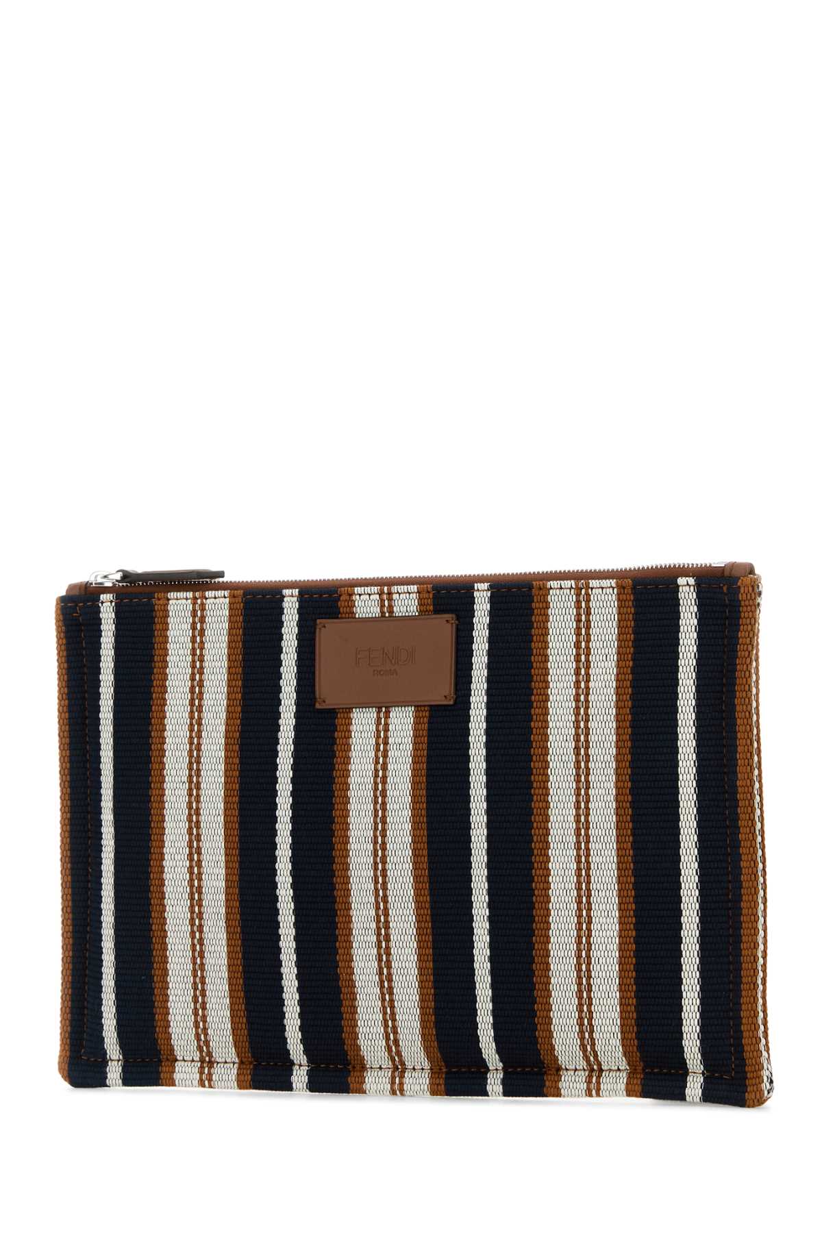 Embroidered canvas Signature pouch 7N0158AUGXF1SCR (FENDI / クラッチバッグ・ポーチ ) | FENDI (フェンディ)(1)