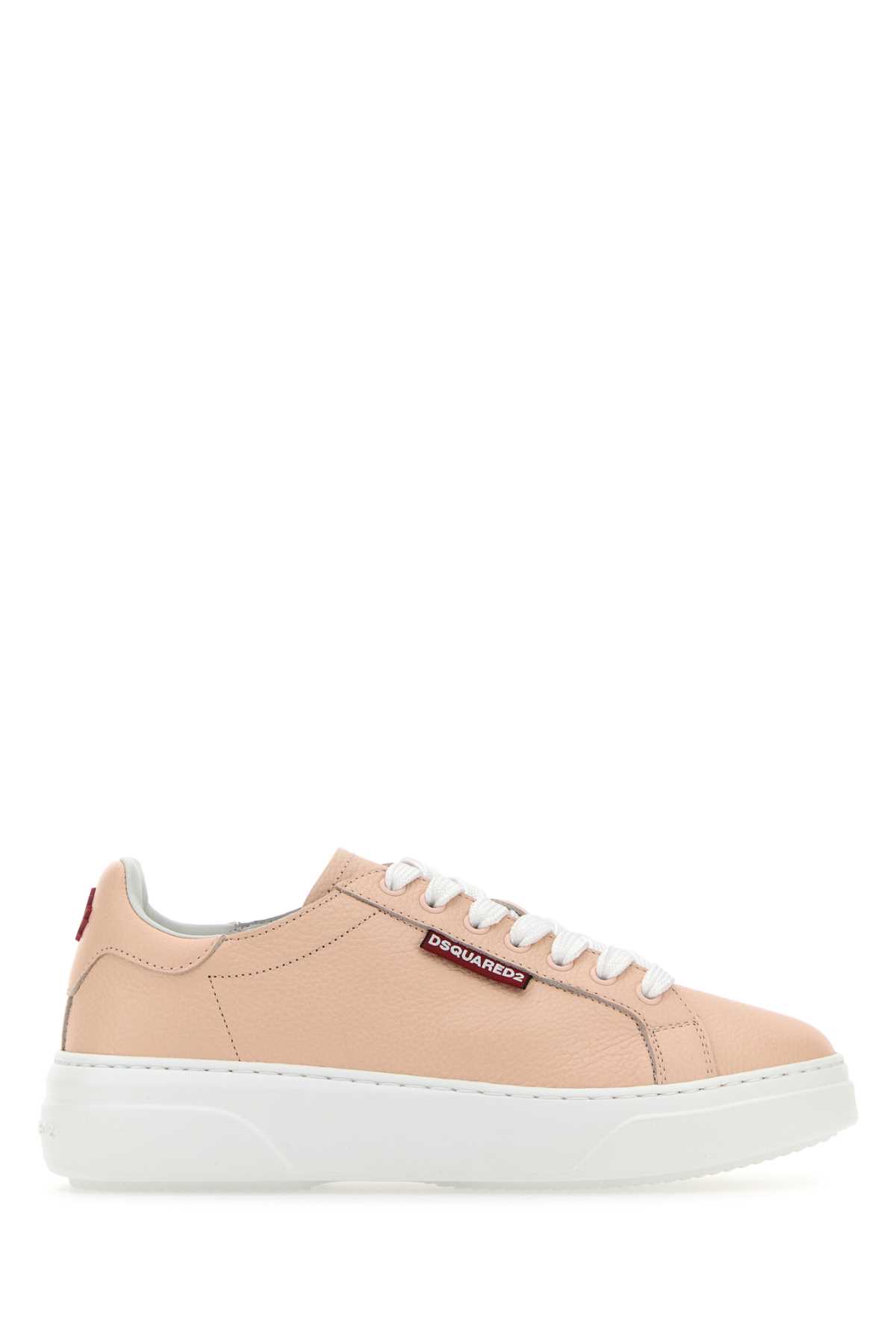 Light pink leather Bumper sneakers SNW0354251073989218 (Dsquared2 / スニーカー ) | Dsquared2 (ディースクエアード)