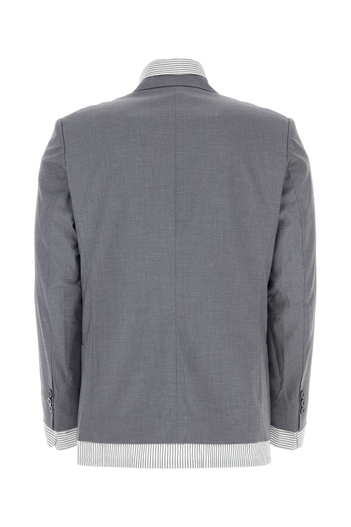 Grey stretch polyester blend blazer SUT10GREY (KidSuper Studios / ブレザー・ジャケット ) | KidSuper Studios (キッドスーパー ストゥディオス)(1)