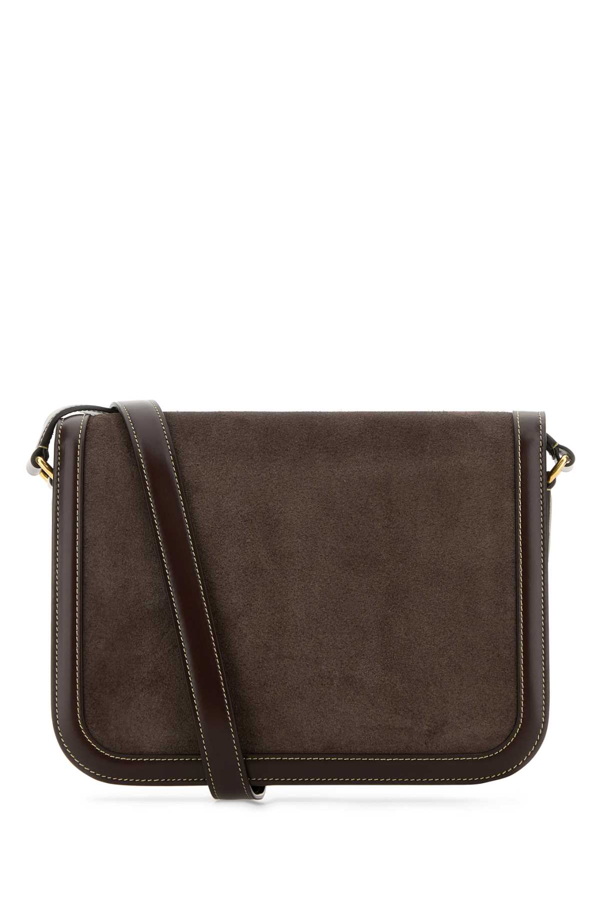 Brown suede and leather 9TO5 shoulder bag 6W2B0R15QTJRE6 (Valentino Garavani / ハンドバッグ・ショルダーバッグ ) | Valentino Garavani (ヴァレンティノ)(2)