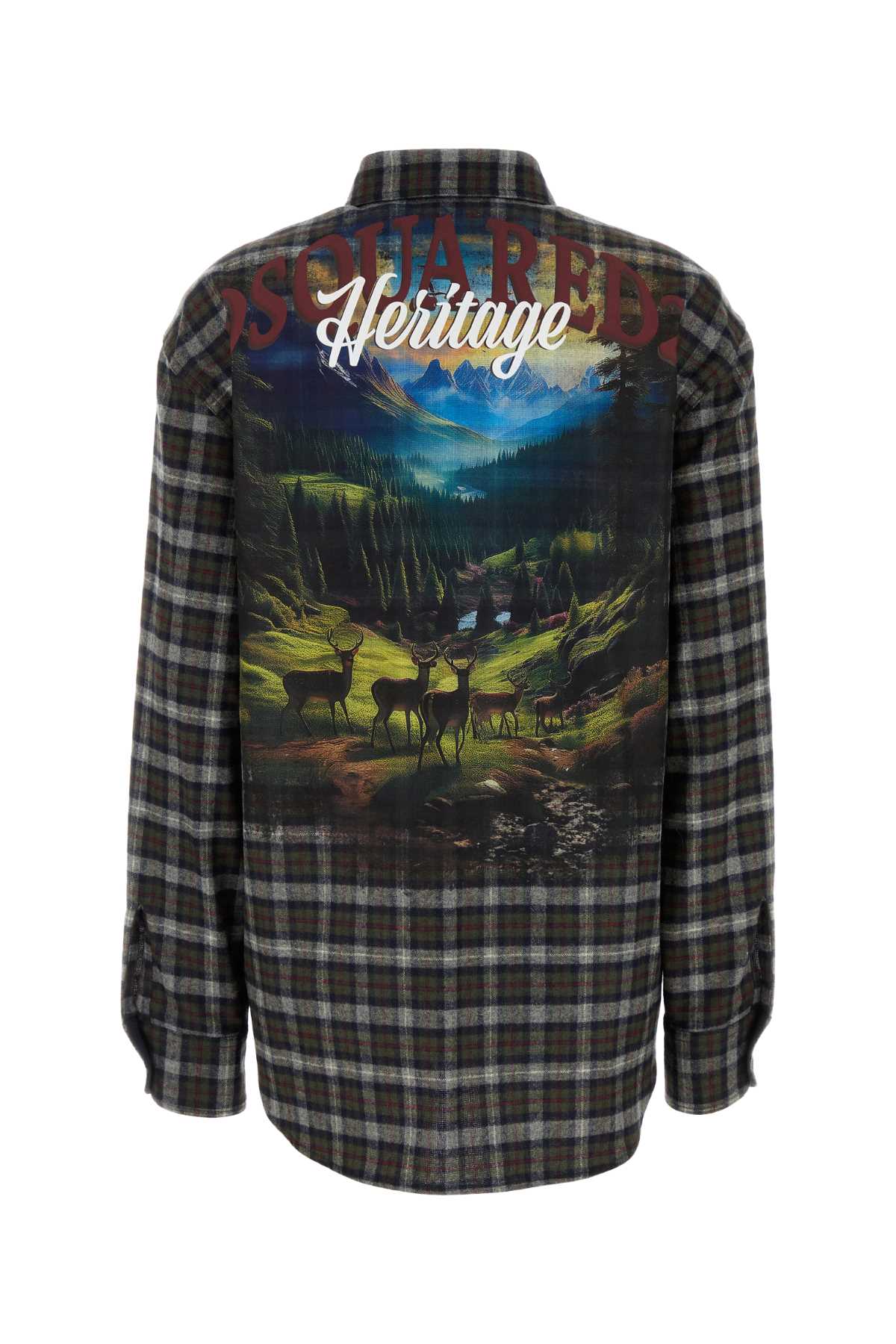 Embroidered flanel shirt S75DL0914D35267001F (Dsquared2 / シャツ・ブラウス ) | Dsquared2 (ディースクエアード)(1)