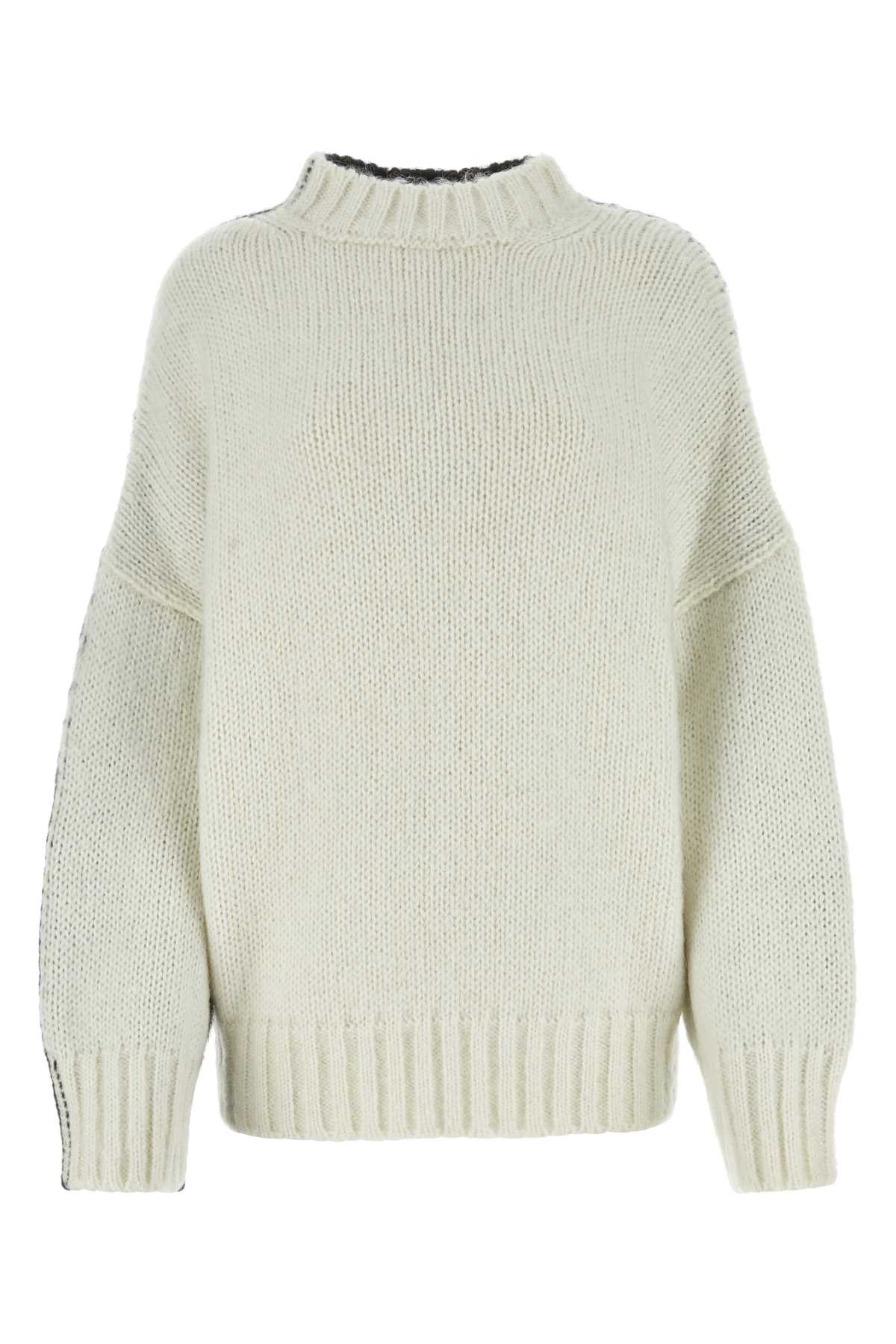 Two-tone acrylic blend sweater KW1018YN0272903 (JW Anderson / ニット・セーター・カーディガン ) | JW Anderson (ジェイダブリュー アンダーソン)