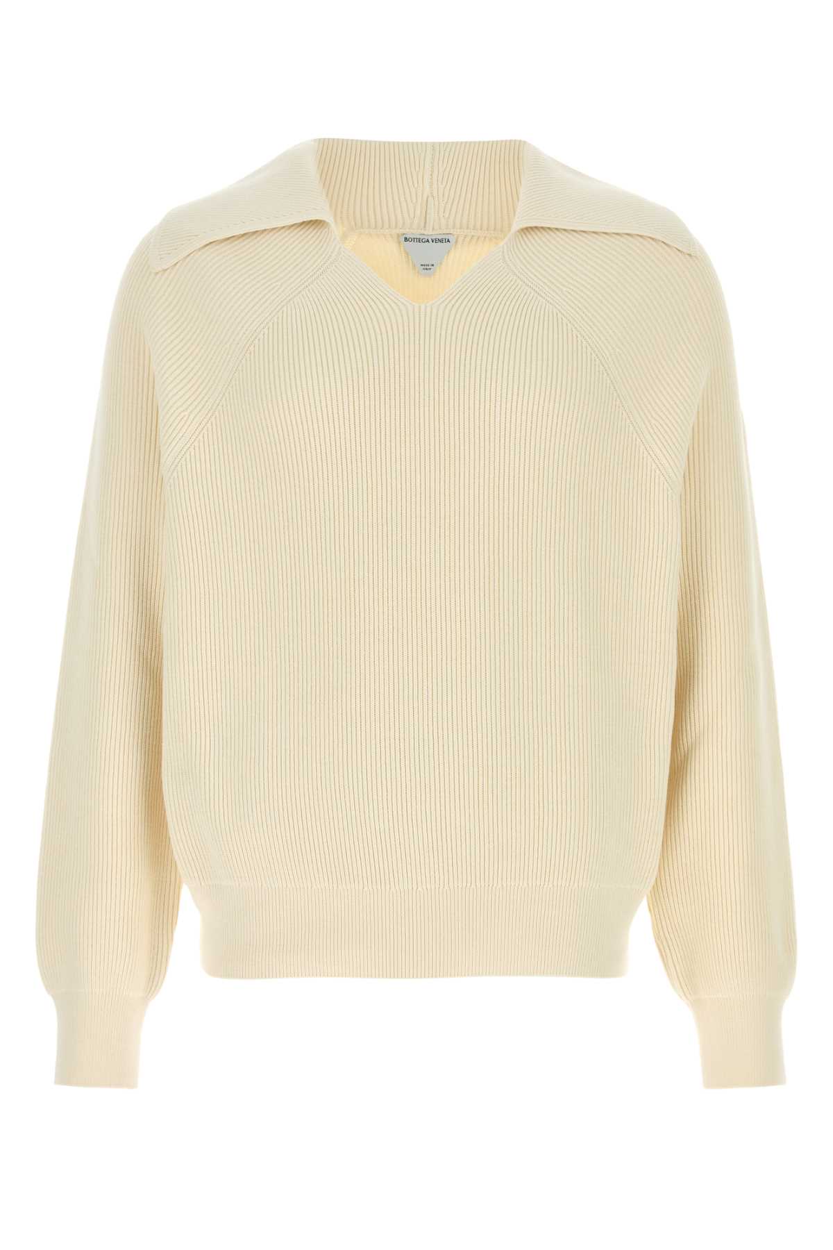 Cream cotton blend sweater 820504V59X09071 (Bottega Veneta / ニット・セーター・カーディガン ) | Bottega Veneta (ボッテガ・ヴェネタ)