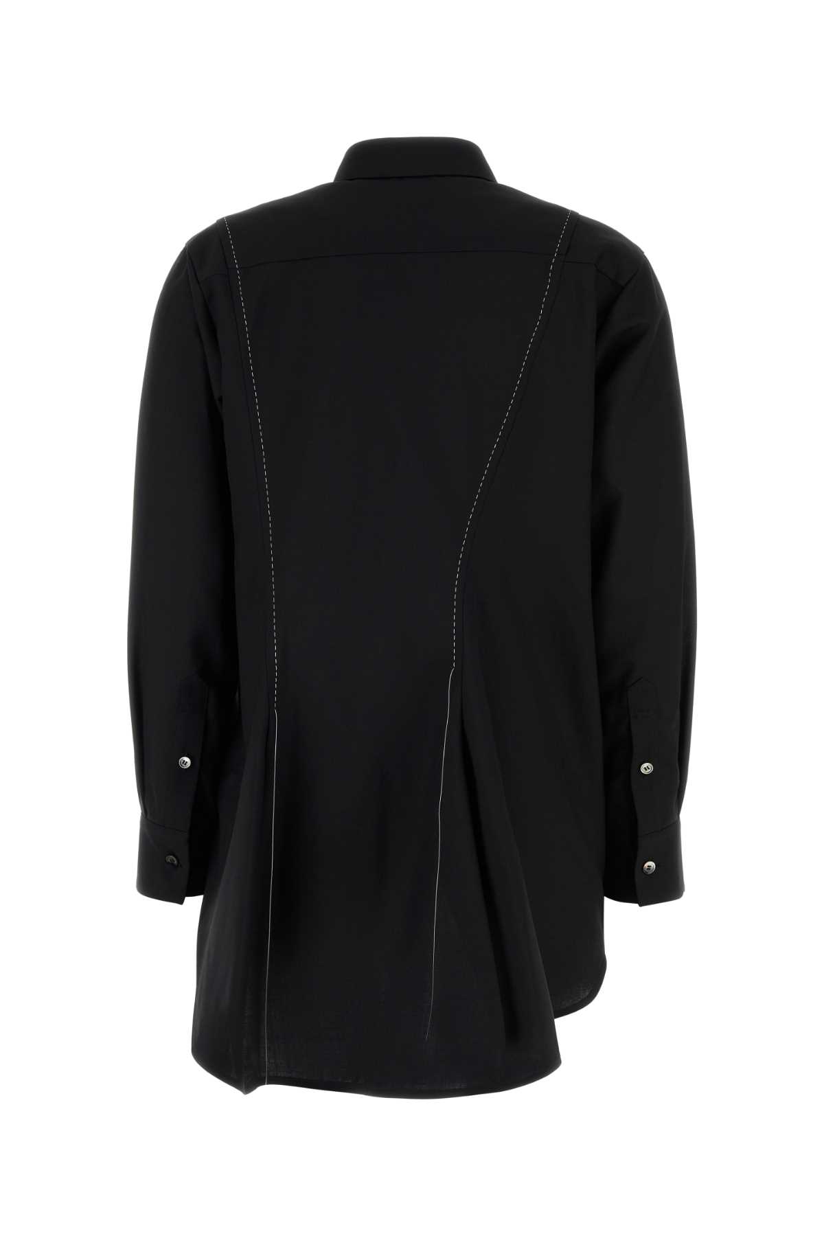 Black polyester blend shirt 2507943001 (sacai / シャツ・ブラウス ) | sacai (サカイ)(1)