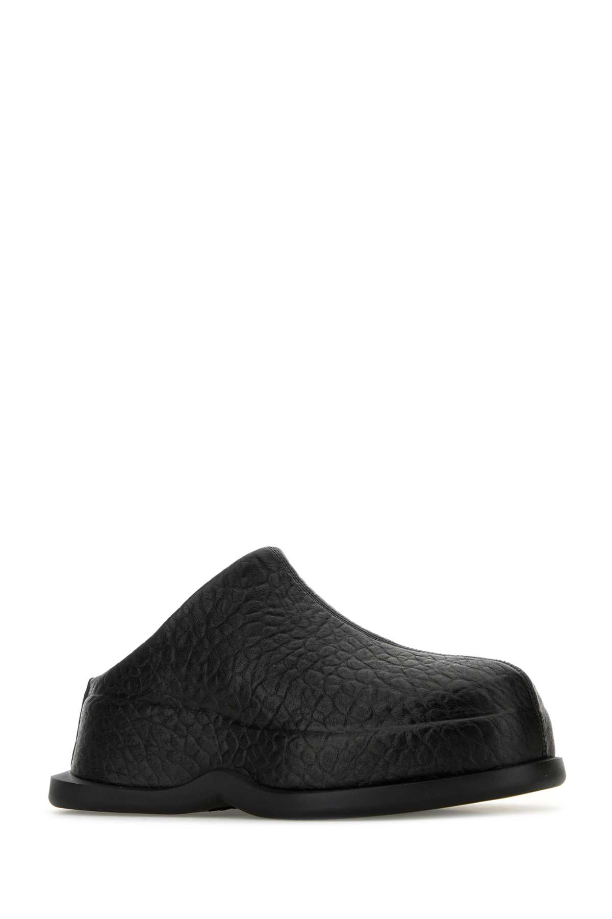 Black leather Wave slippers 808137WIACE1000 (Alexander McQUEEN / サンダル ) | Alexander McQUEEN (アレキサンダー・マックイーン)(1)