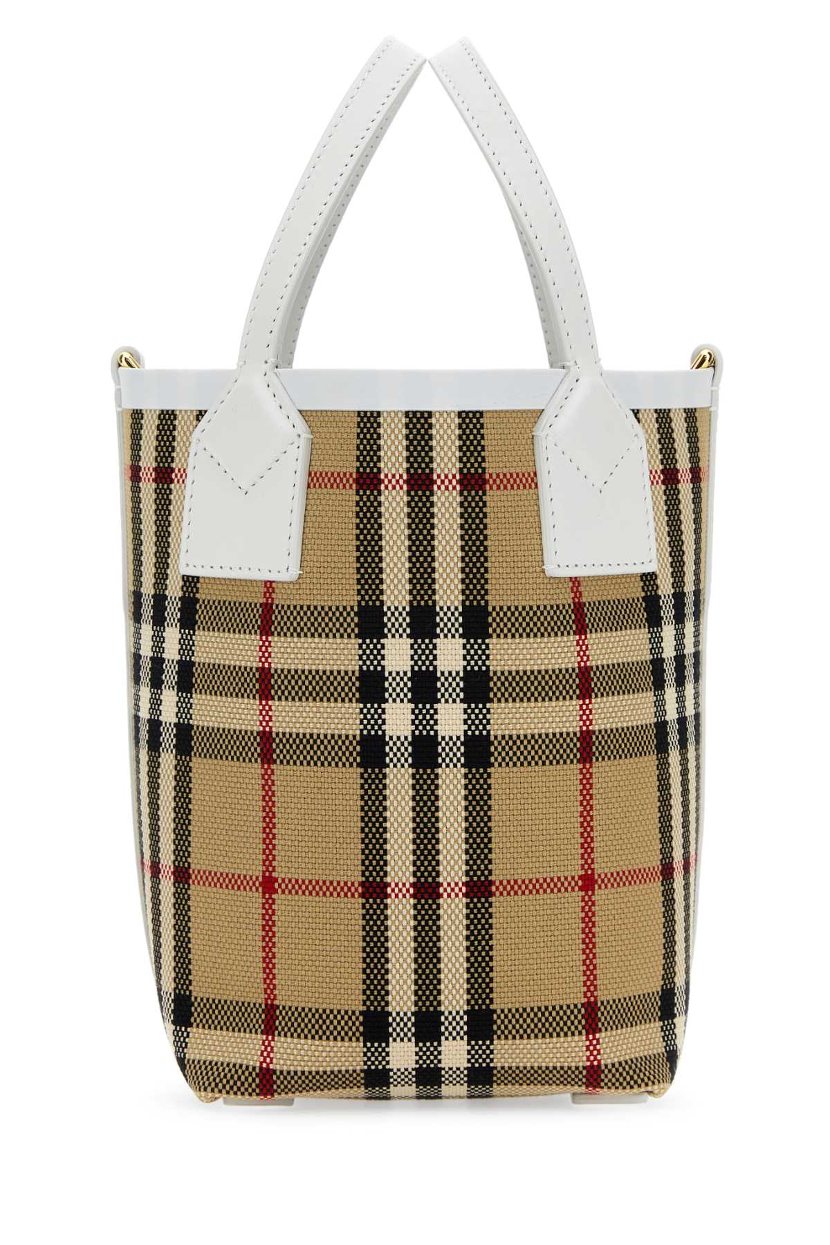 Embroidered canvas mini London handbag 8072348A1464 (Burberry / ハンドバッグ・ショルダーバッグ ) | Burberry (バーバリー)