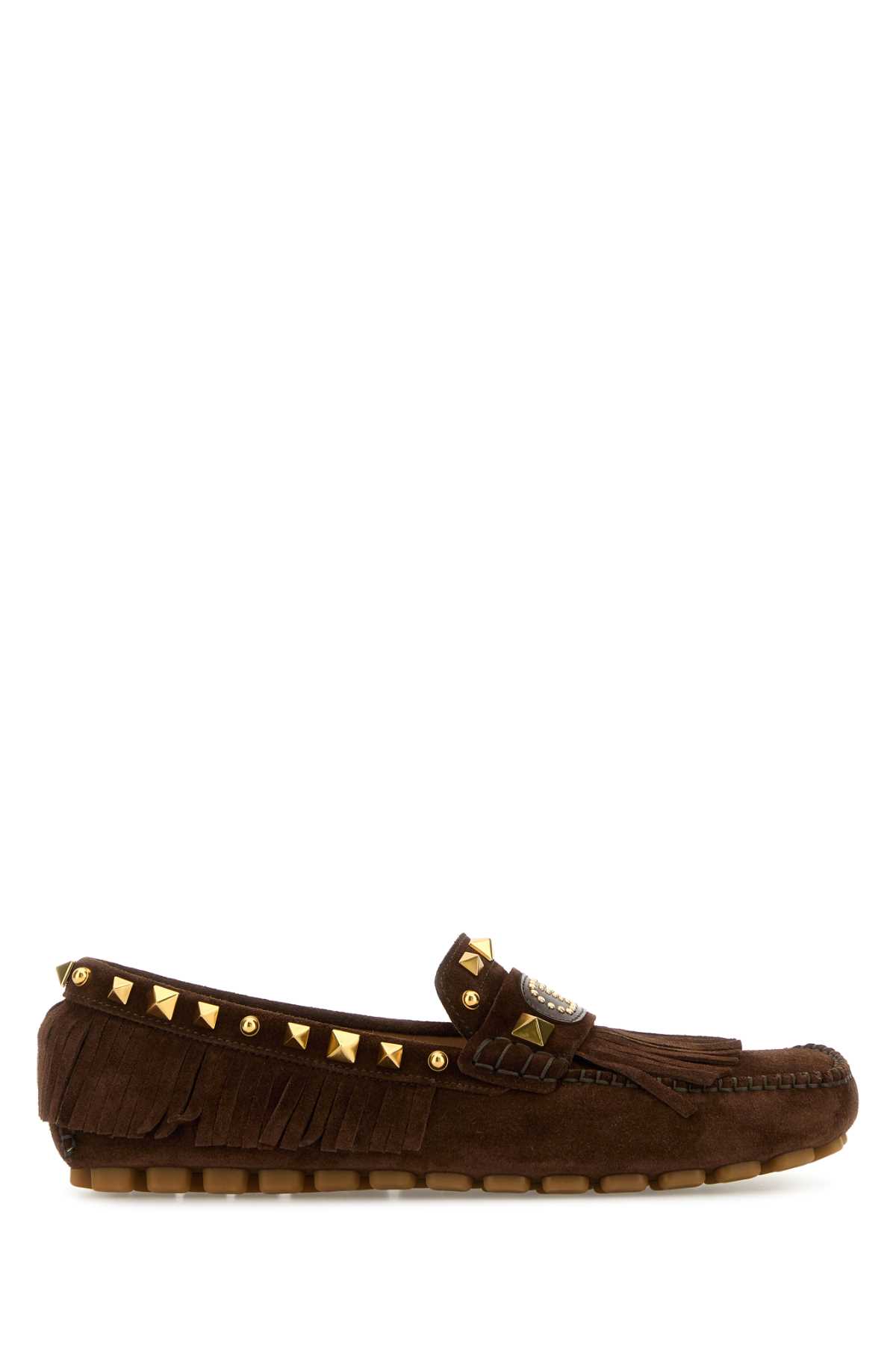 Brown split-leather Plaster Caster loafers 6W2S0LL2KADKG8 (Valentino Garavani / ローファー ) | Valentino Garavani (ヴァレンティノ)