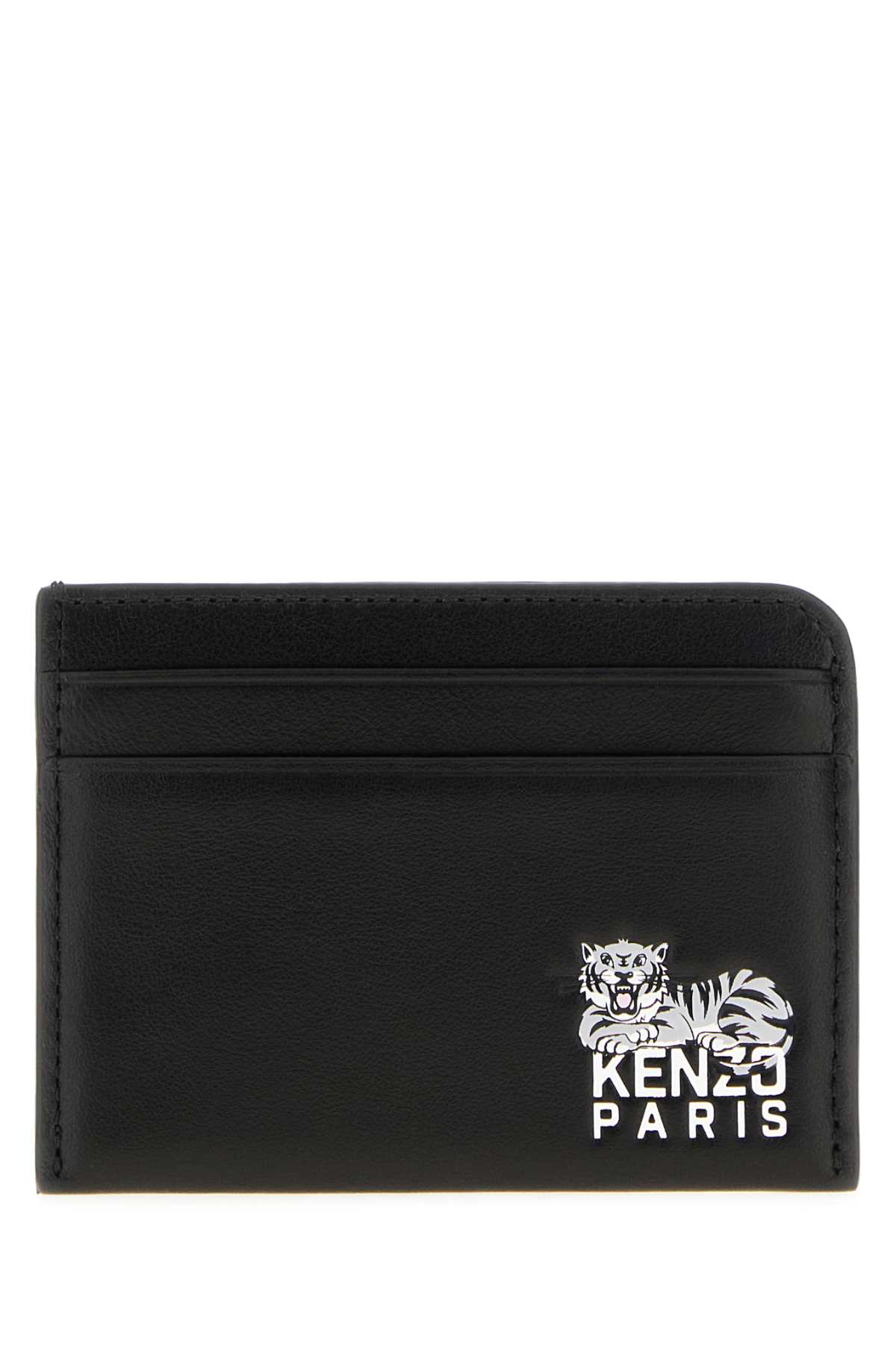 Black leather card holder FF65PM600L4699 (KENZO / 財布・カードケース ) | KENZO (ケンゾー)