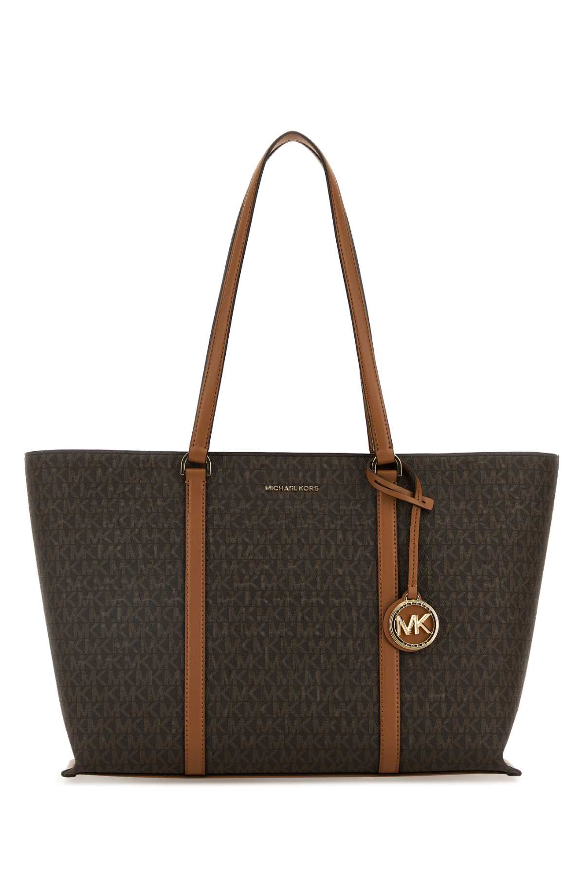 Printed canvas Temple shopping bag 30R4G1LT3BBRNACORN (MICHAEL MICHAEL KORS / トートバッグ ) | MICHAEL MICHAEL KORS (マイケル・マイケル・コース)