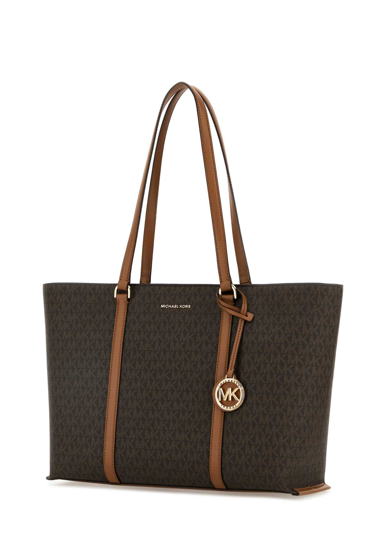 Printed canvas Temple shopping bag 30R4G1LT3BBRNACORN (MICHAEL MICHAEL KORS / トートバッグ ) | MICHAEL MICHAEL KORS (マイケル・マイケル・コース)(1)