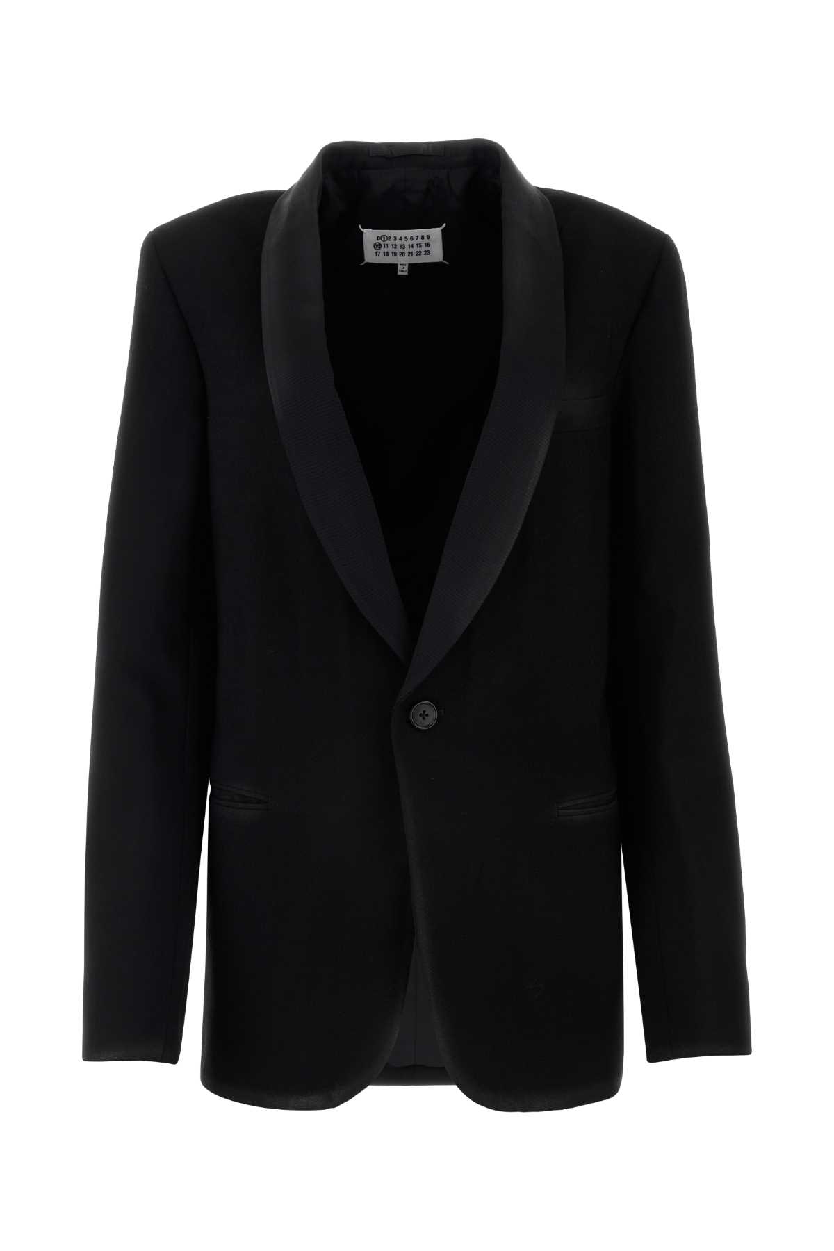 Black gabardine blazer S51BN0432S78075961 (Maison Margiela / ブレザー・ジャケット ) | Maison Margiela (メゾン マルジェラ)