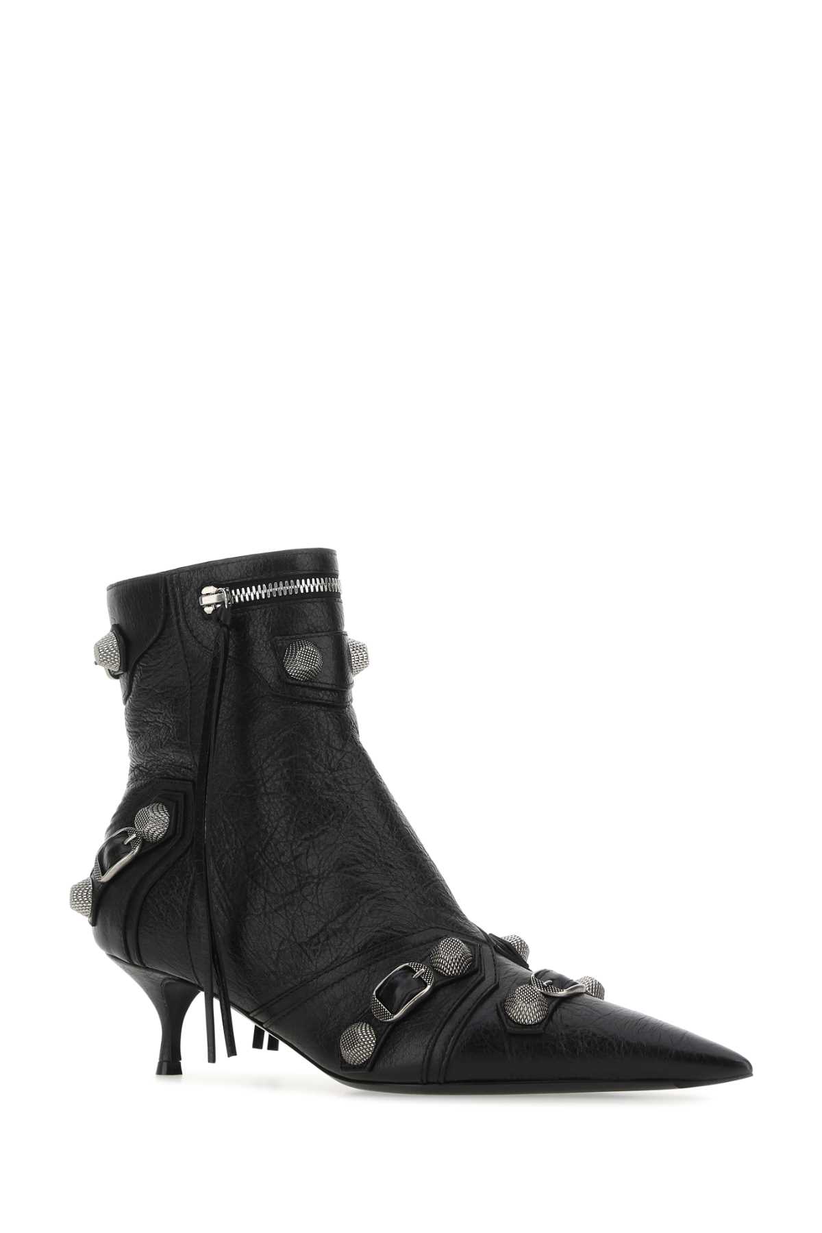 Black leather Cagole ankle boots 714250WAD4E1081 (Balenciaga / ブーツ ) | Balenciaga (バレンシアガ)(1)